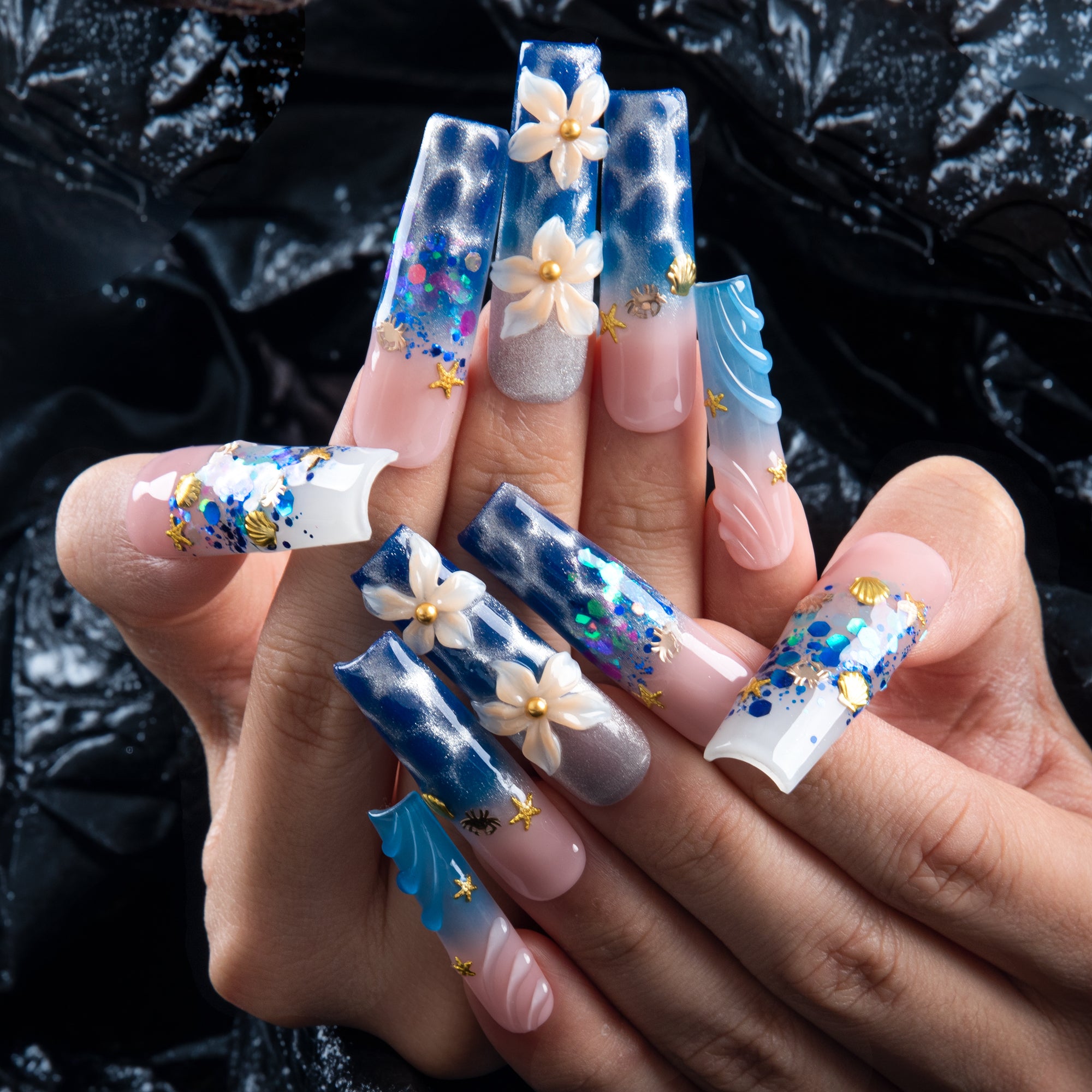 Ocean Reverie Handmade Nails H863