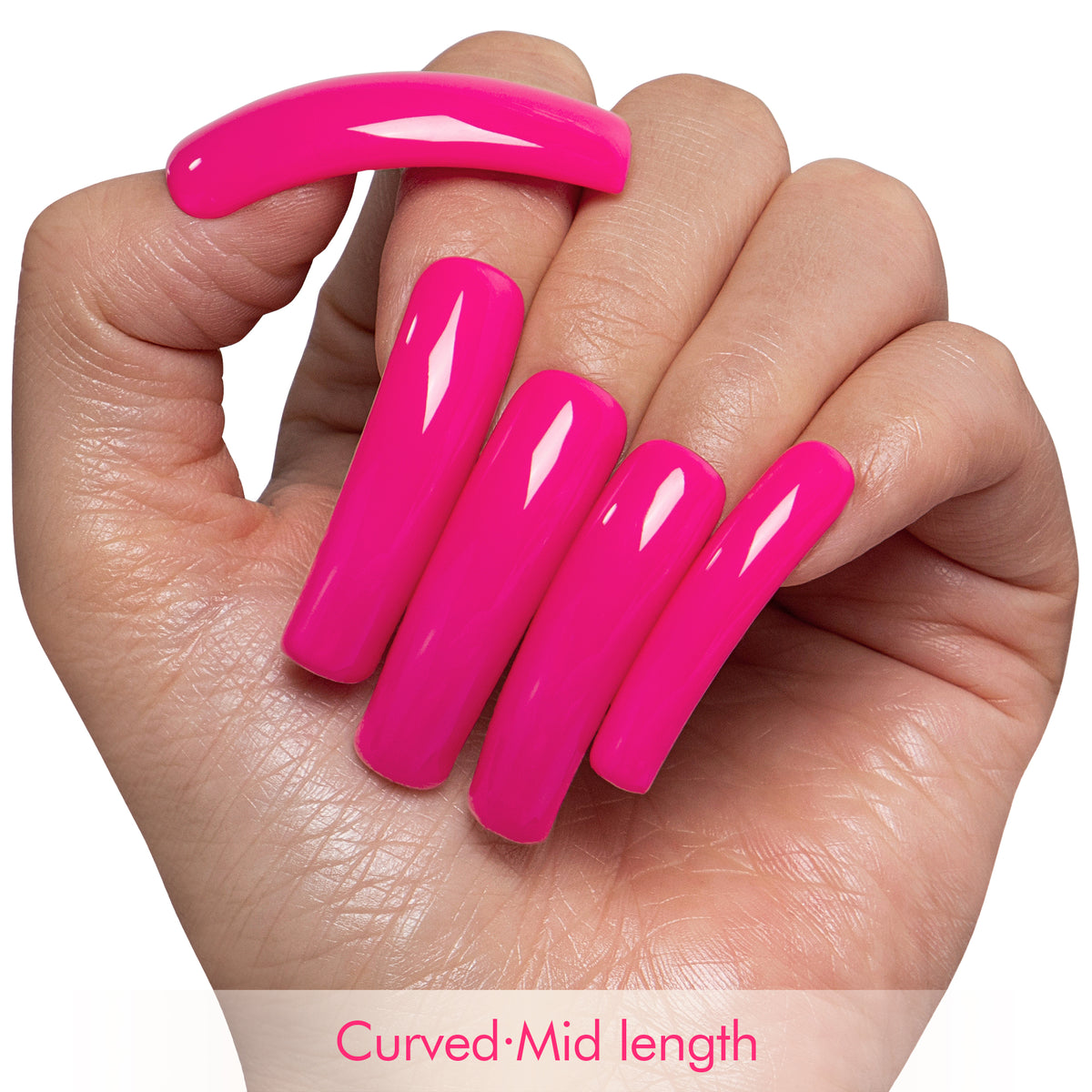 Baddie Pink Handmade Nails H865