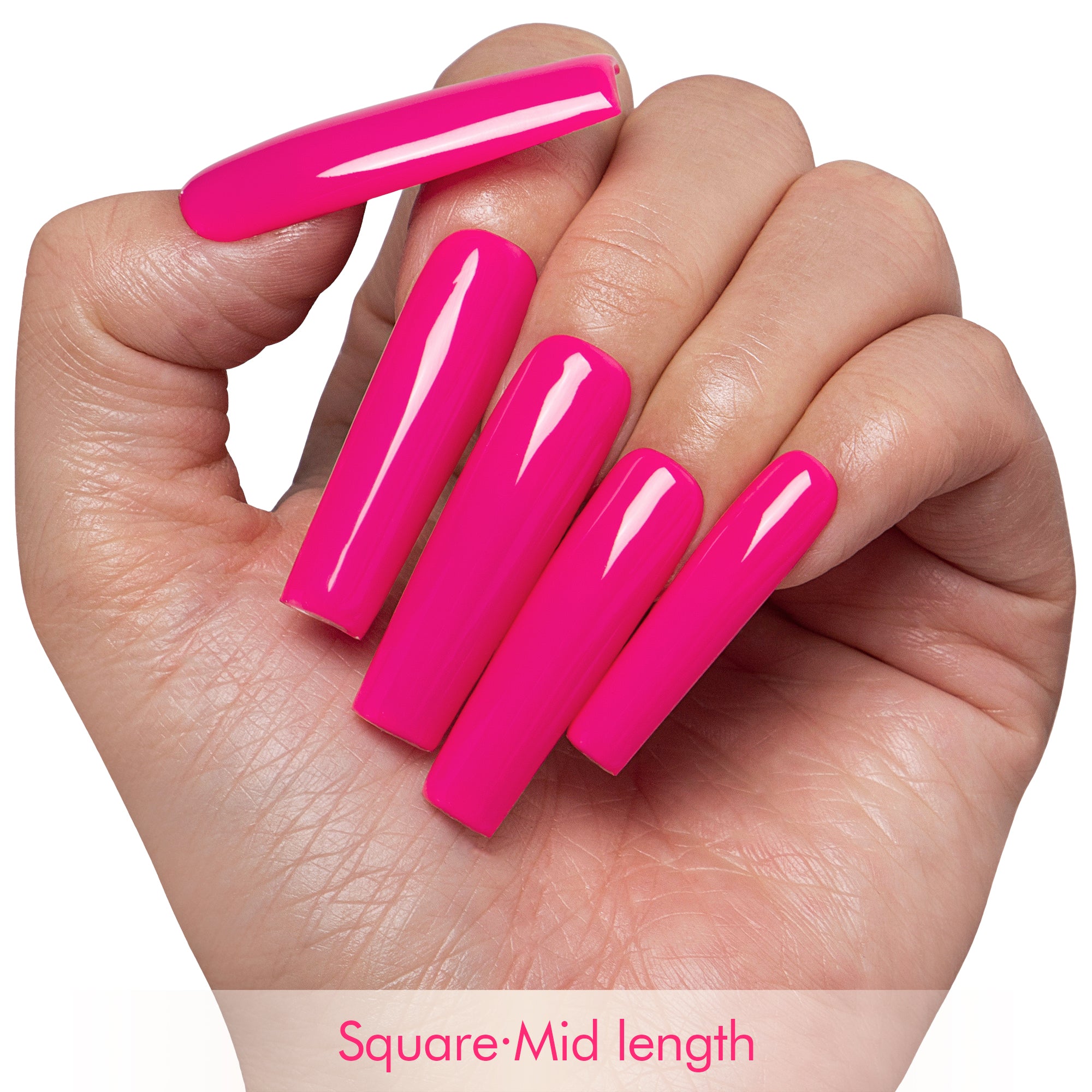 Baddie Pink Handmade Nails H865