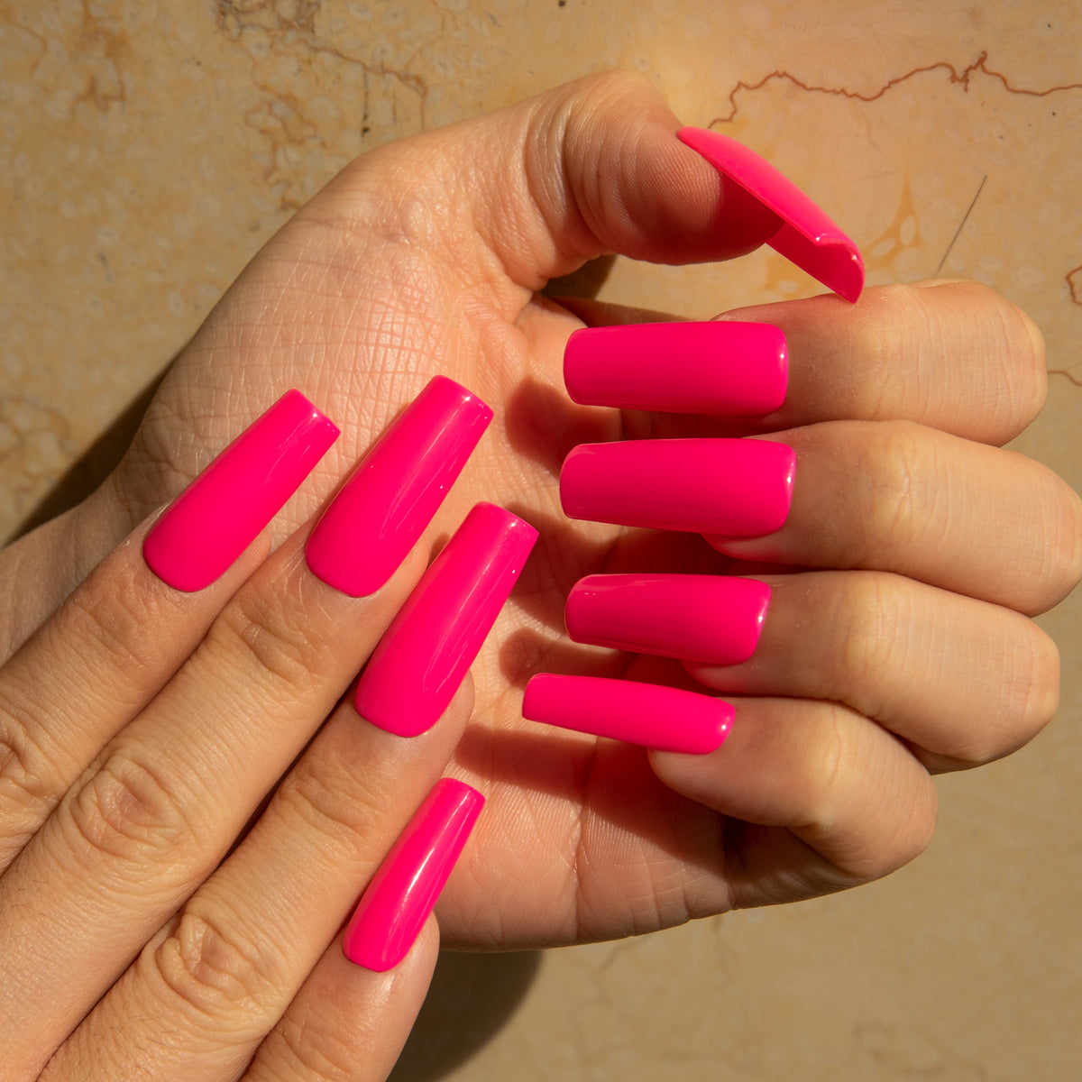 Baddie Pink Handmade Nails H865