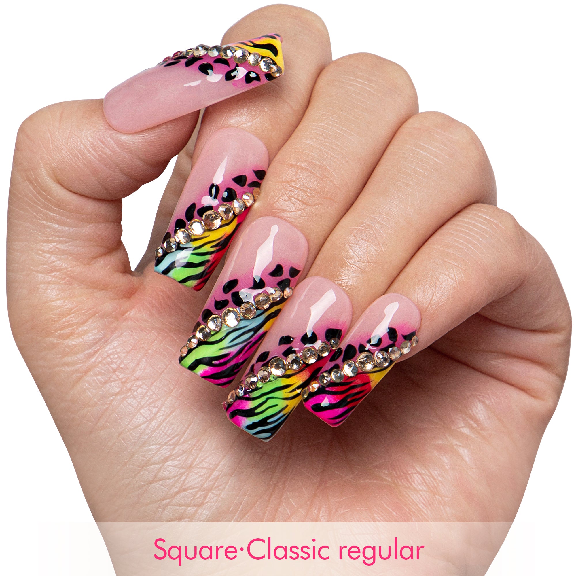 Neon Safari Handmade Nails H868