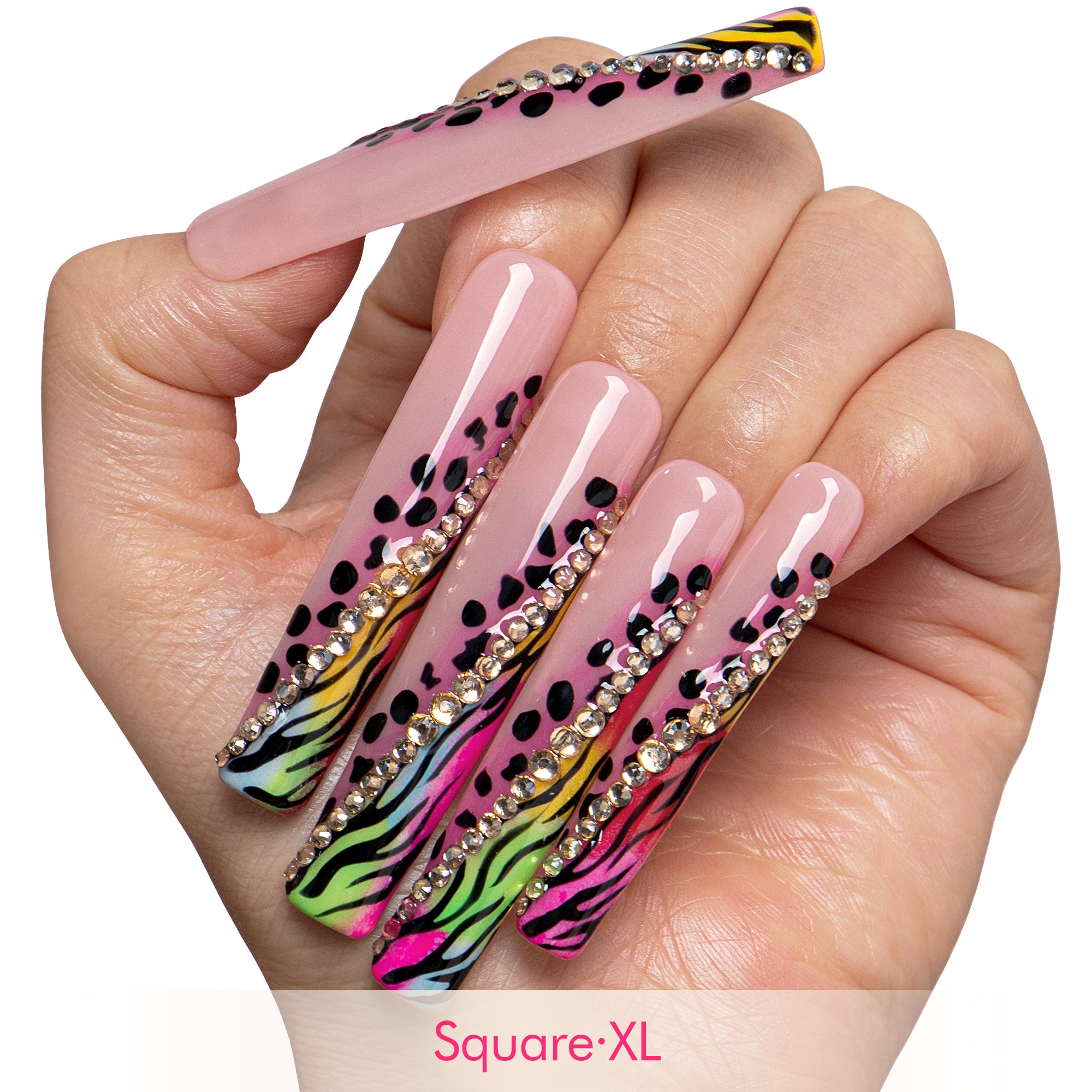 Neon Safari Handmade Nails H868