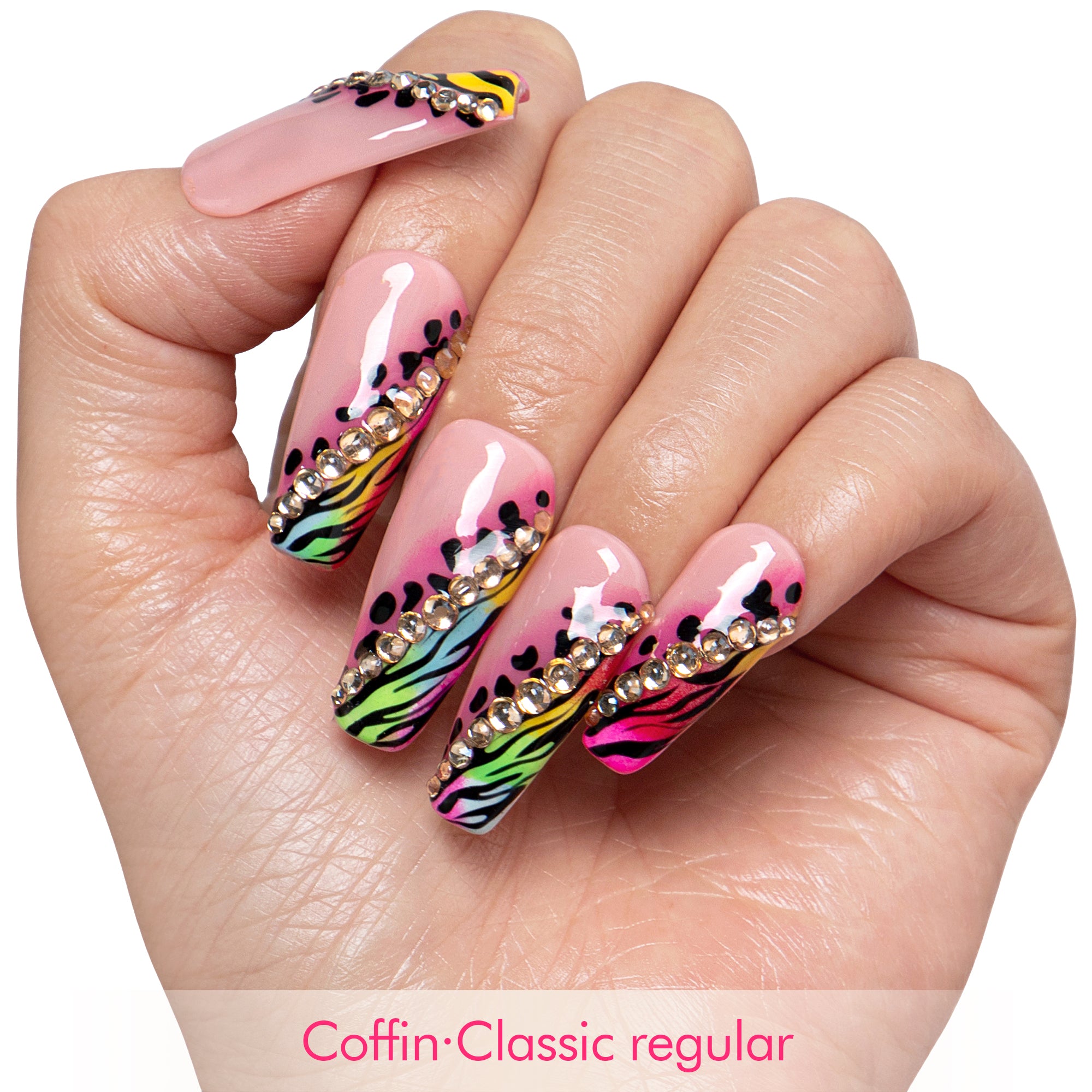 Neon Safari Handmade Nails H868