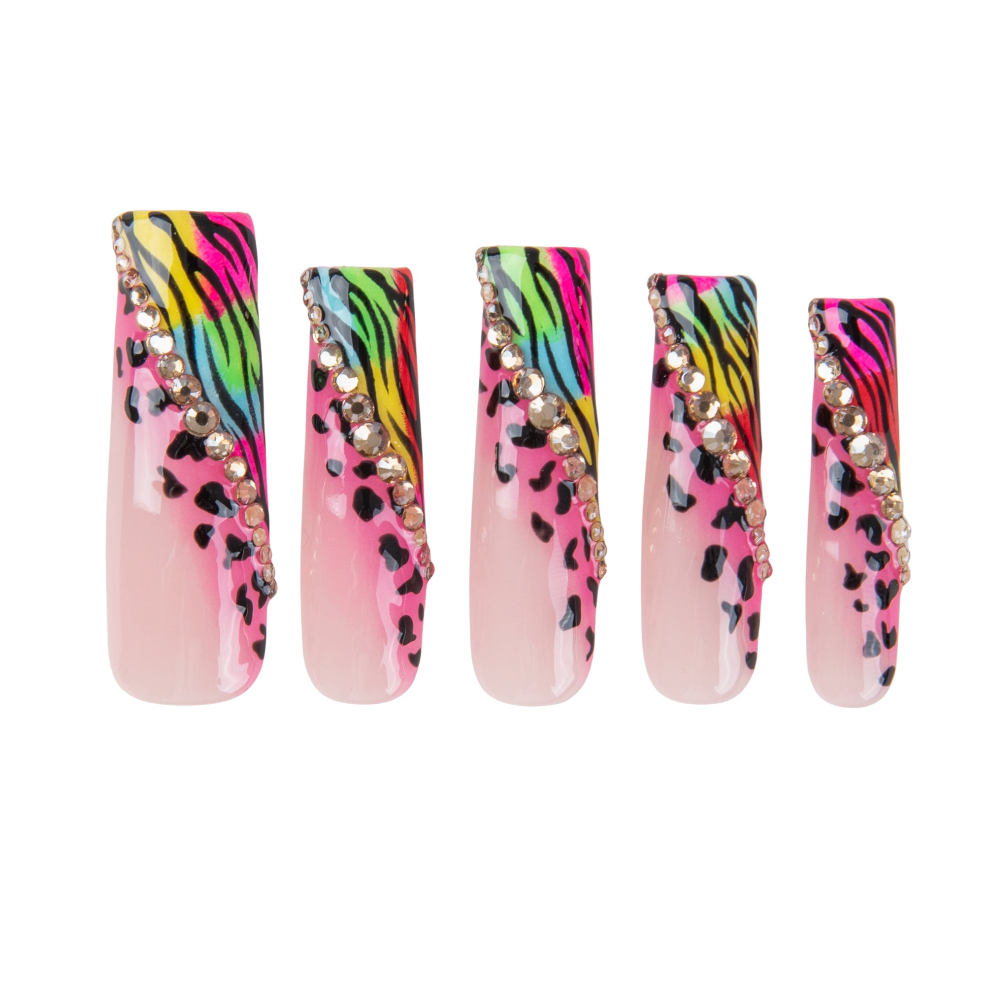 Neon Safari Handmade Nails H868