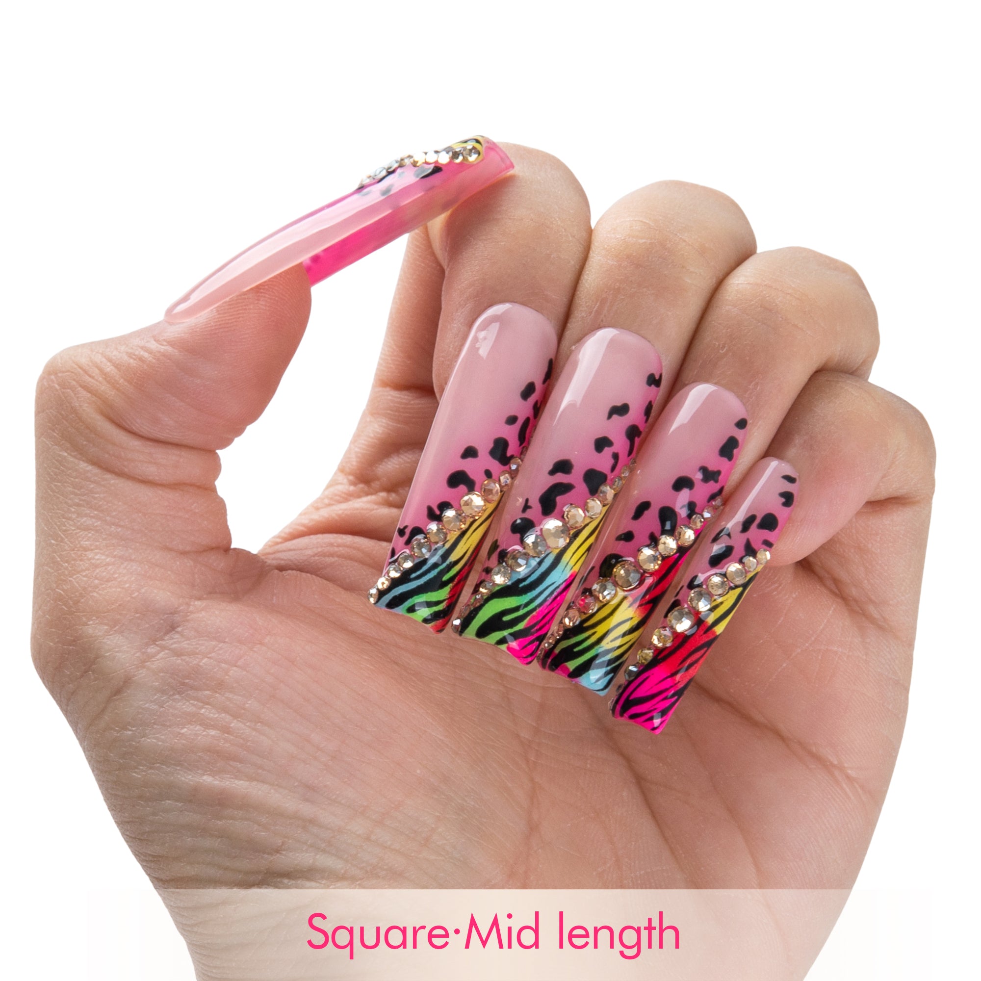 Neon Safari Handmade Nails H868