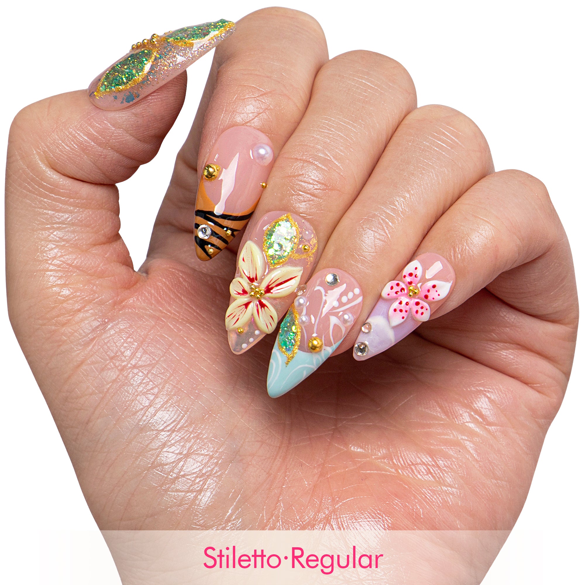 Tropical Muse Handmade Nails H869