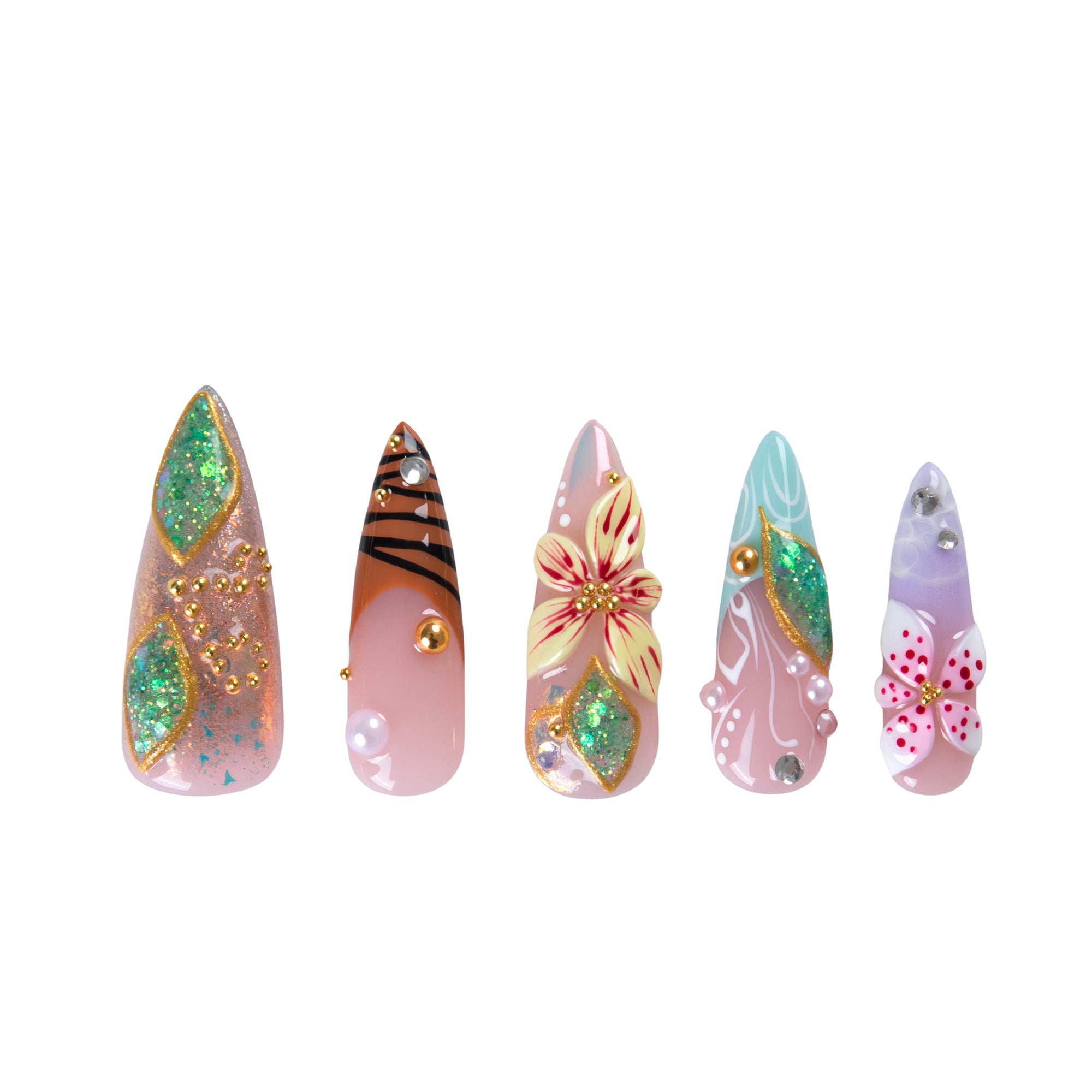 Tropical Muse Handmade Nails H869