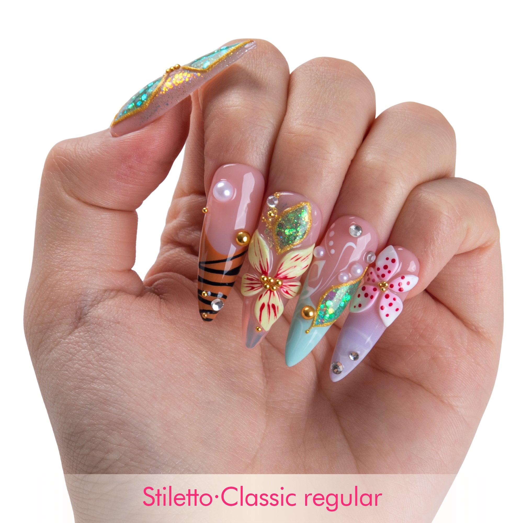 Tropical Muse Handmade Nails H869