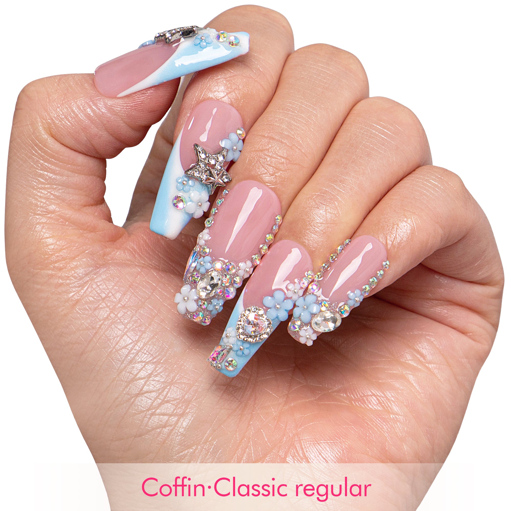 Sky Sanctuary Handmade Nails H875