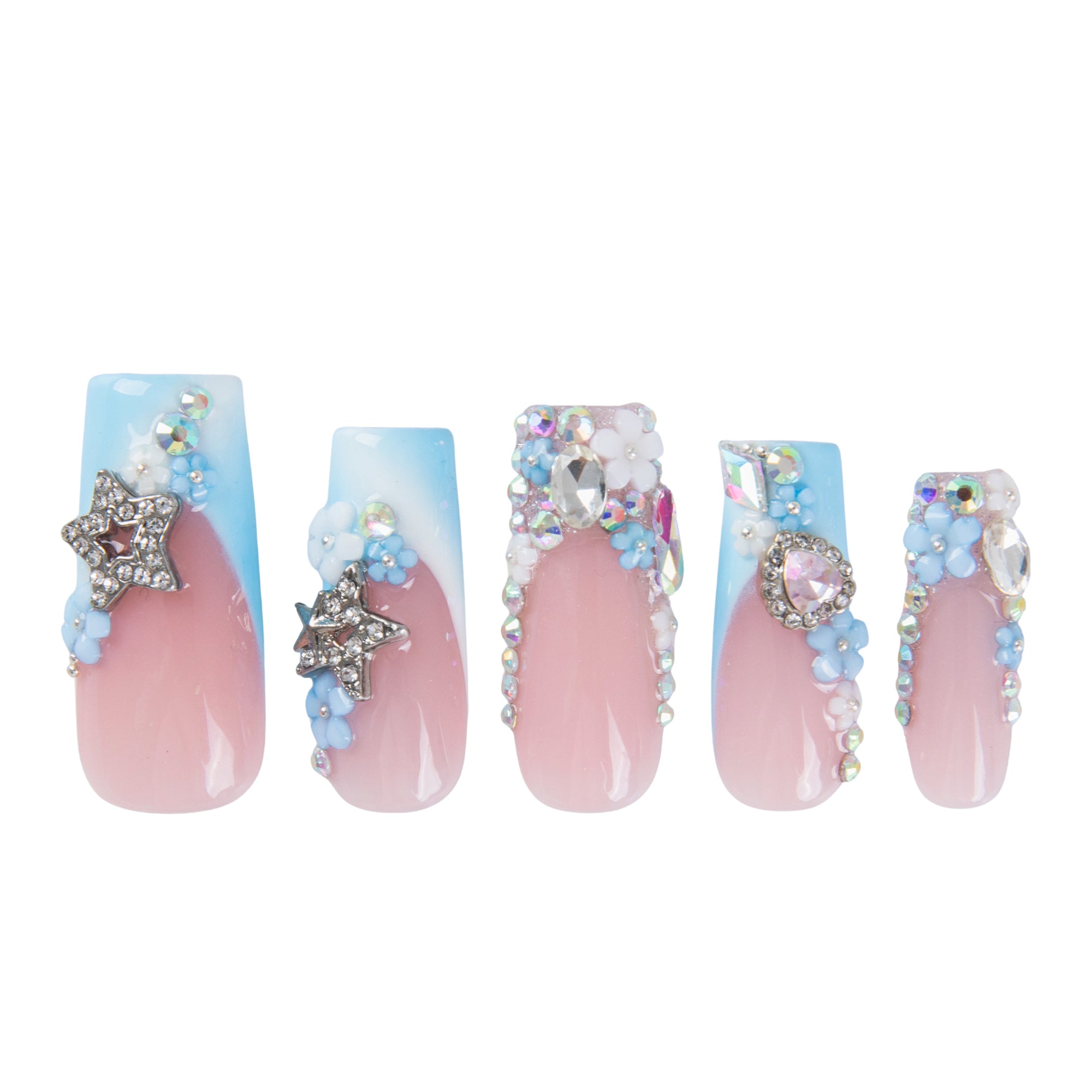 Sky Sanctuary Handmade Nails H875