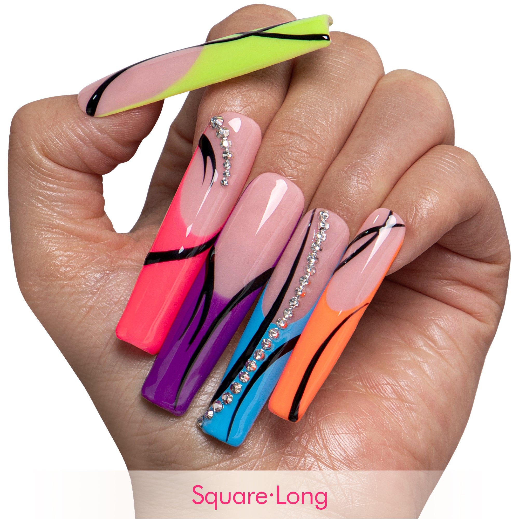 Cyber Glow Handmade Nails H902