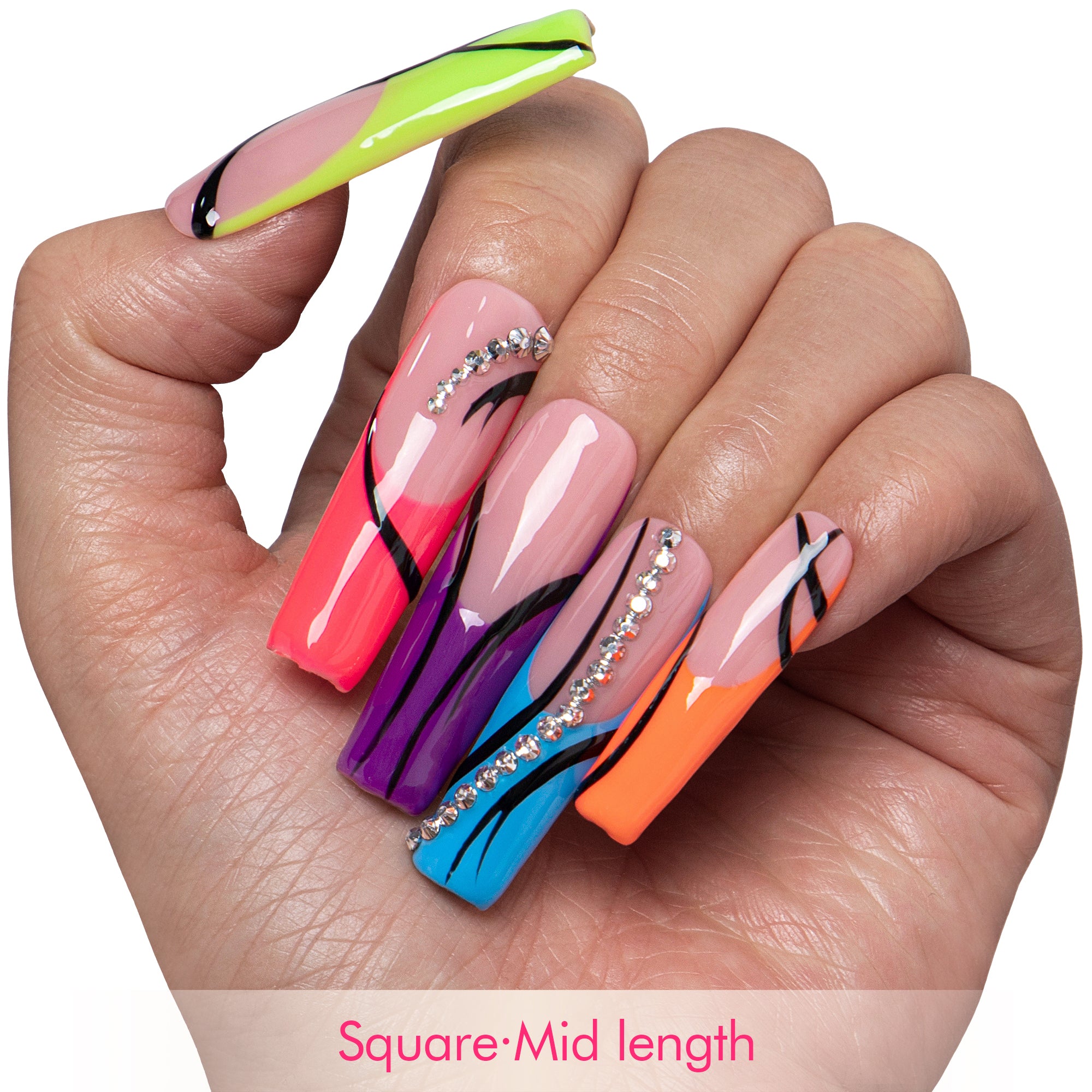Cyber Glow Handmade Nails H902