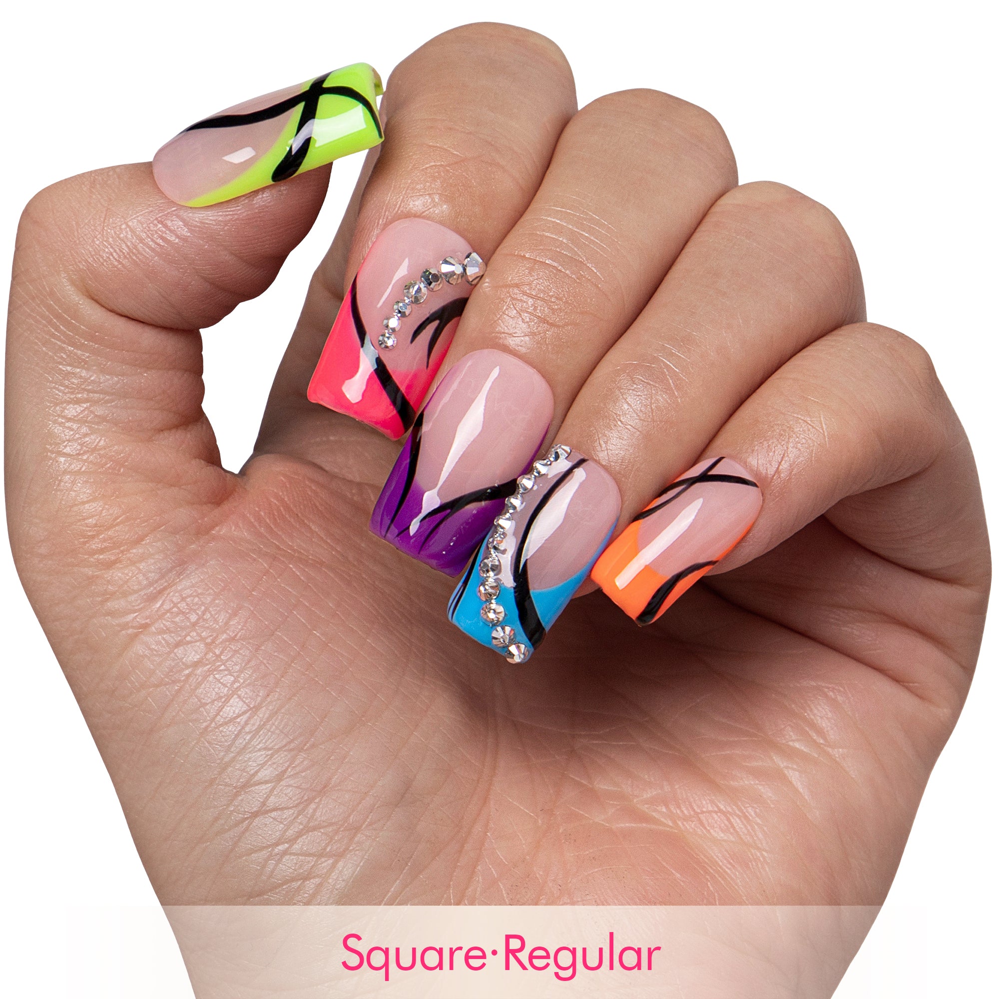 Cyber Glow Handmade Nails H902