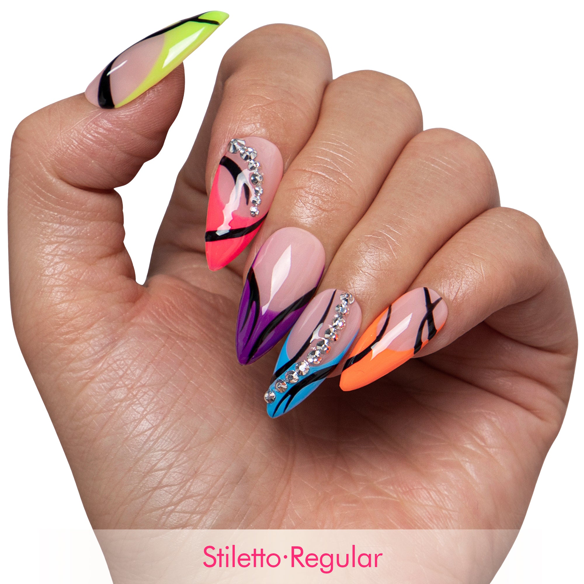 Cyber Glow Handmade Nails H902