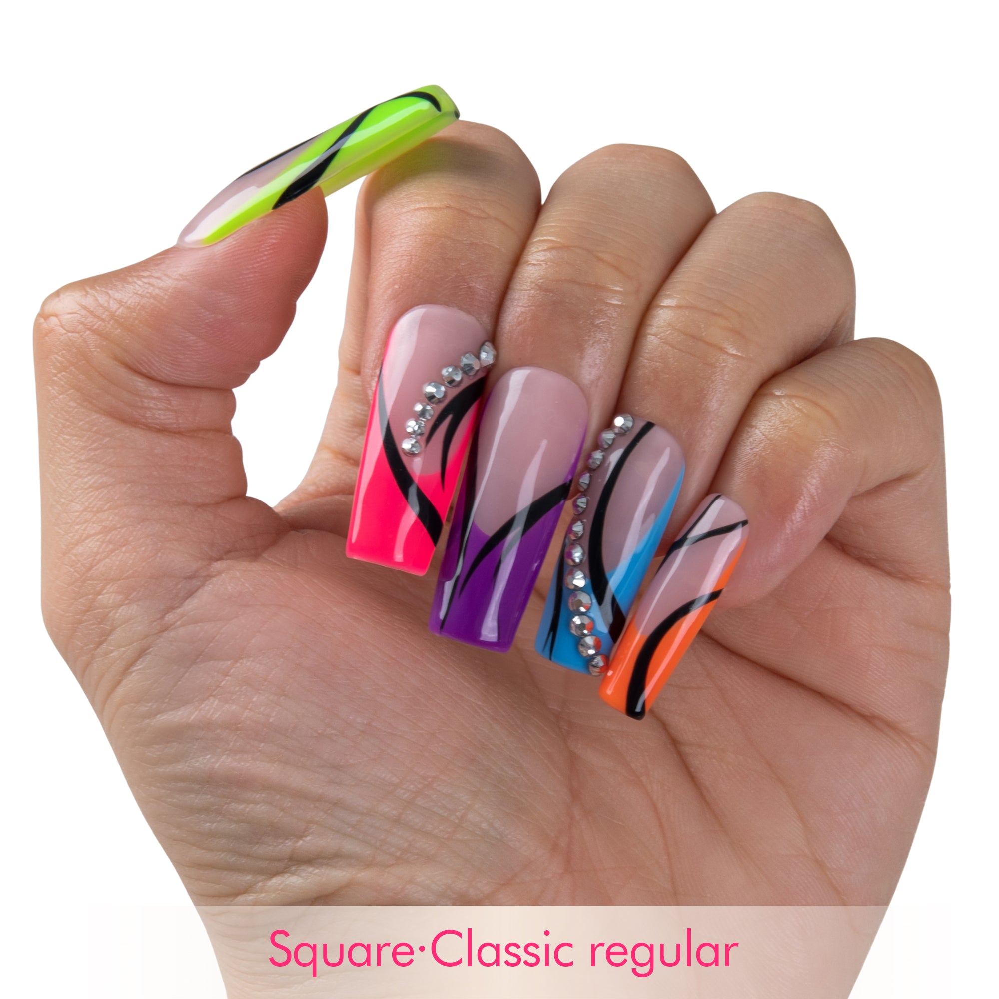 Cyber Glow Handmade Nails H902