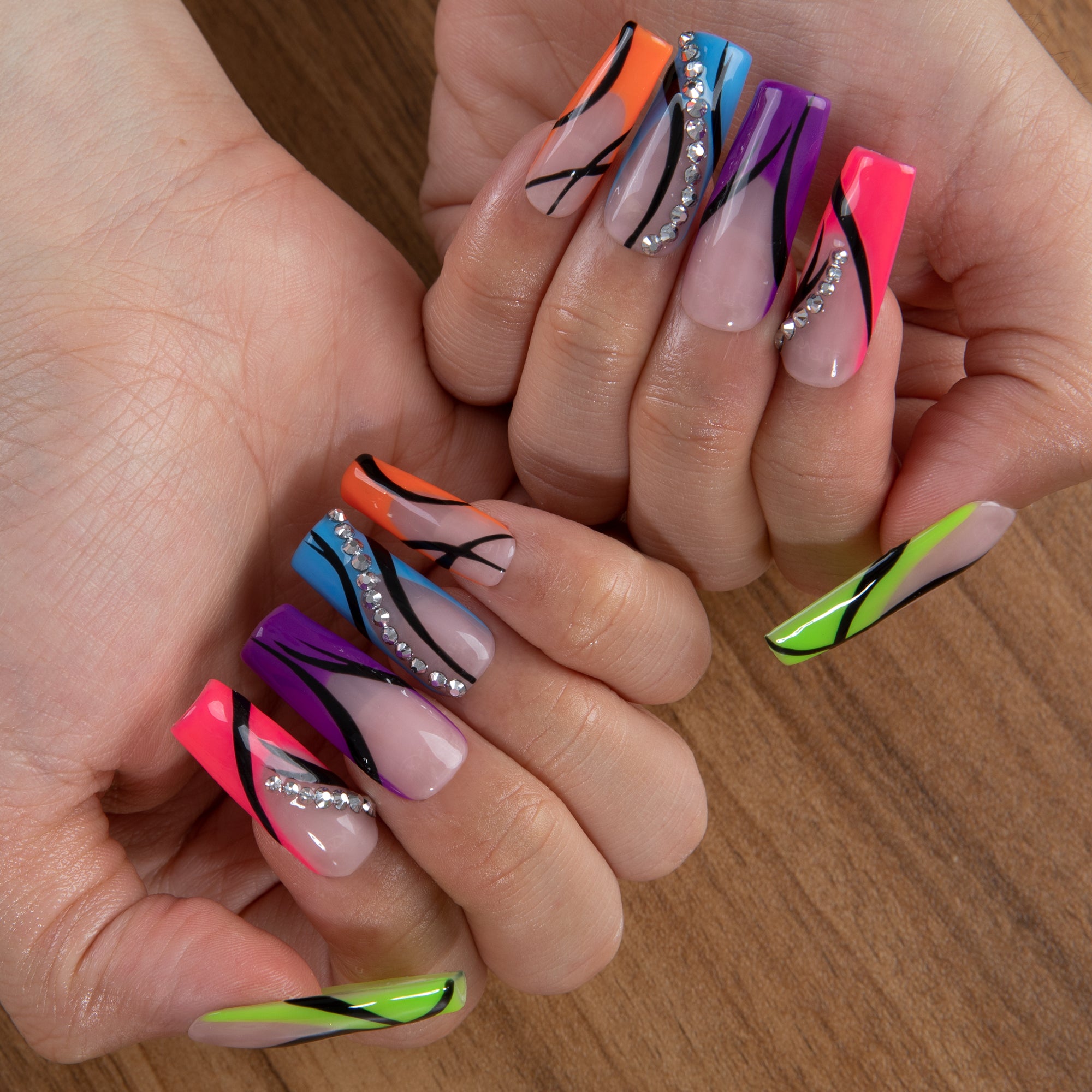 Cyber Glow Handmade Nails H902