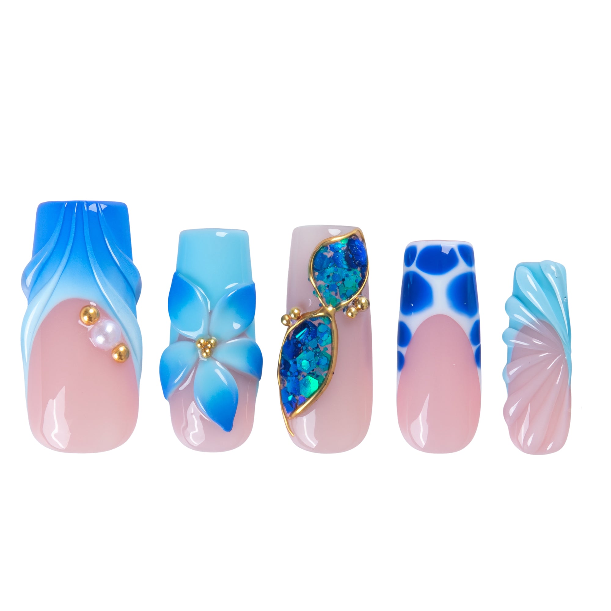 Glacier Wing Handmade Nails H906