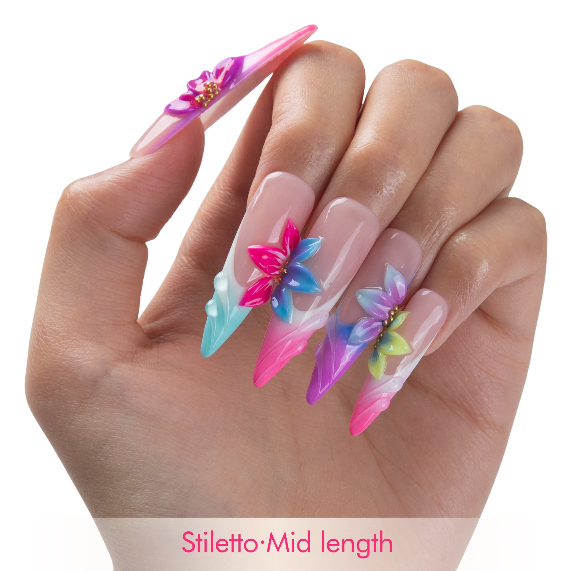 Island Fantasy Handmade Nails H907