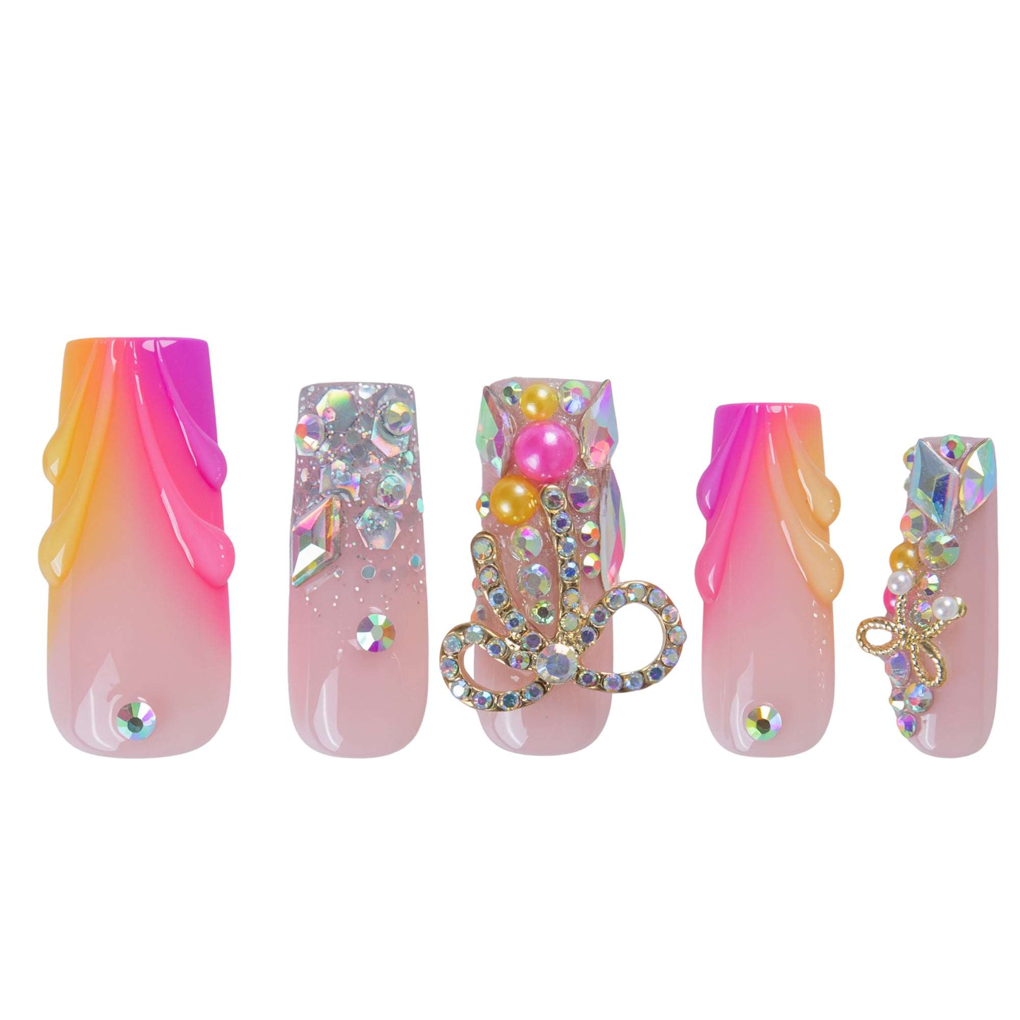 Hot Girl Handmade Nails H908