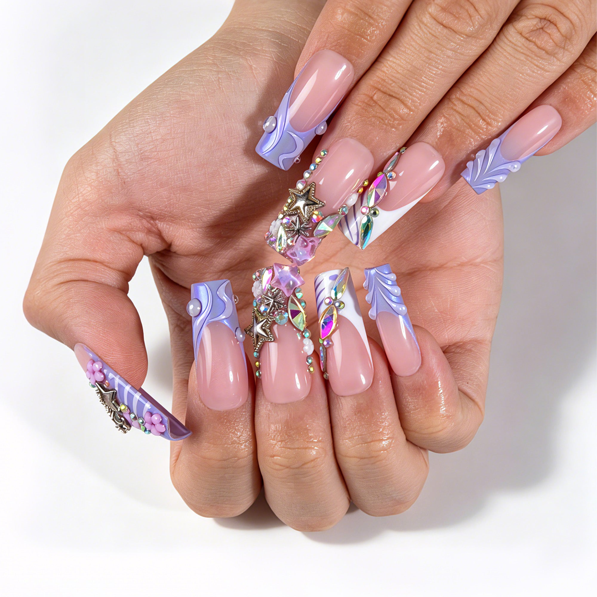 Starlight Tide Handmade Nails H910