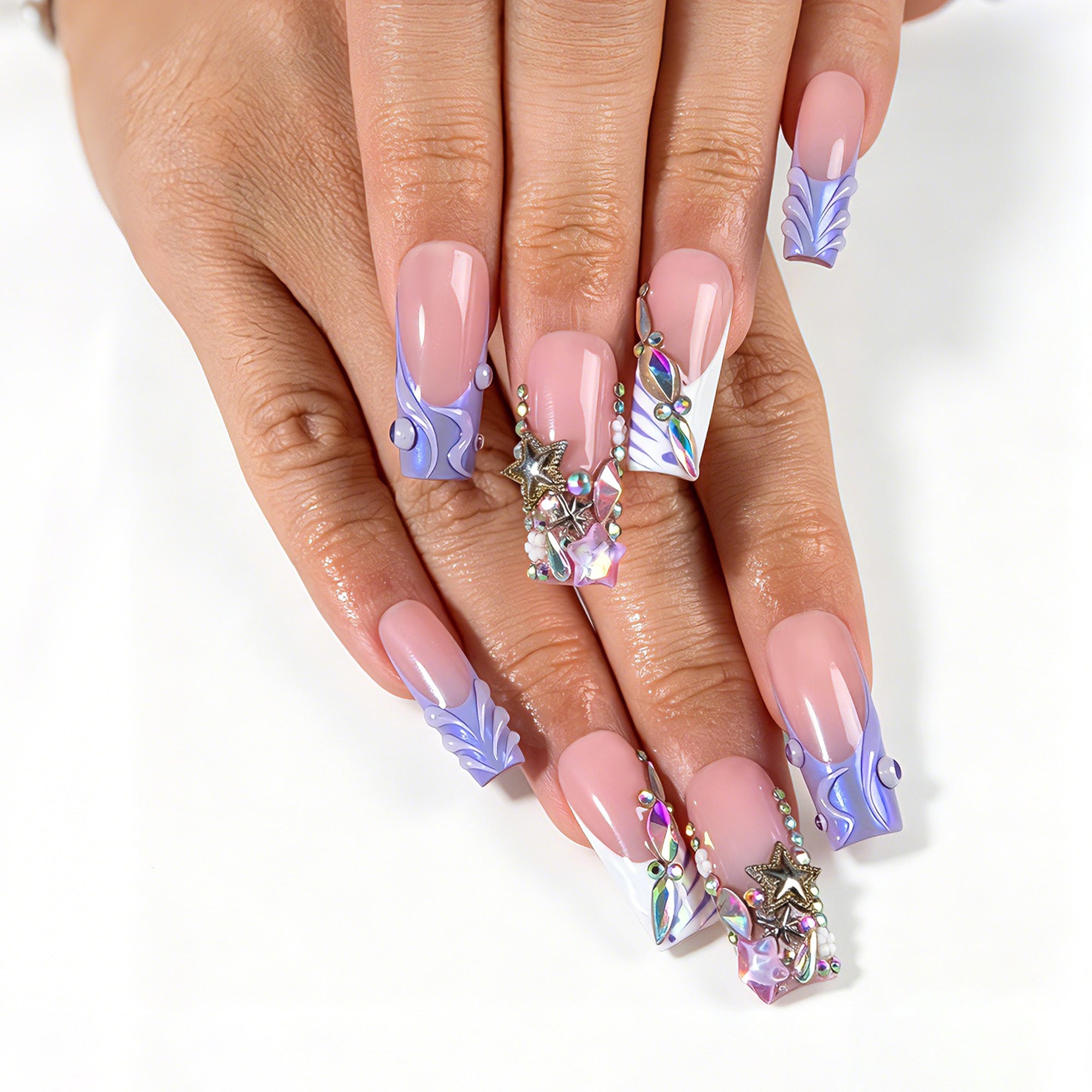 Starlight Tide Handmade Nails H910