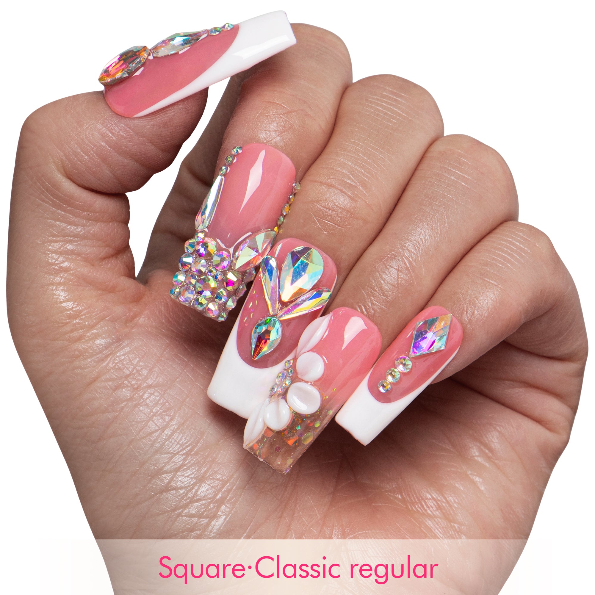 Blushing Majesty Handmade Nails H922