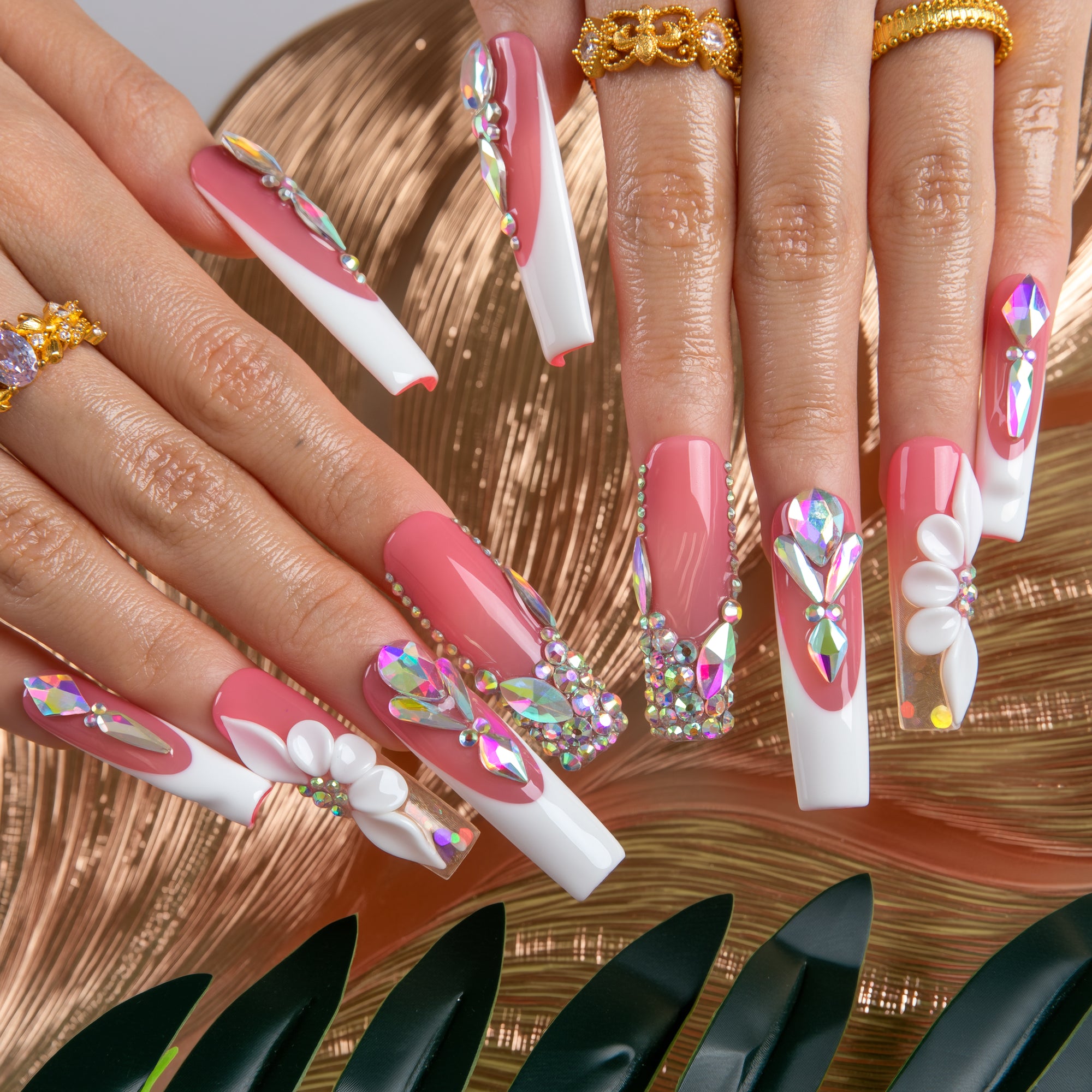 Blushing Majesty Handmade Nails H922