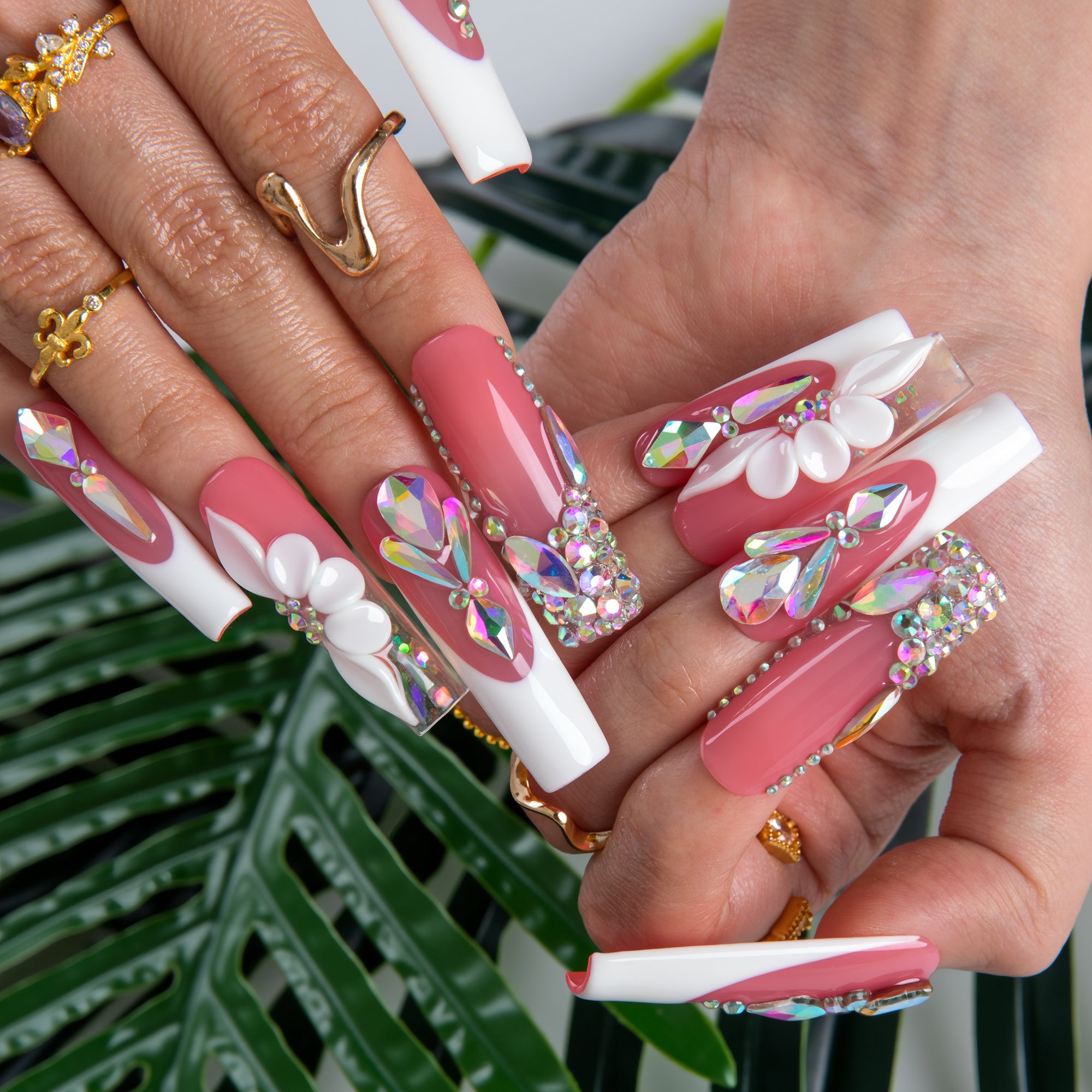 Blushing Majesty Handmade Nails H922