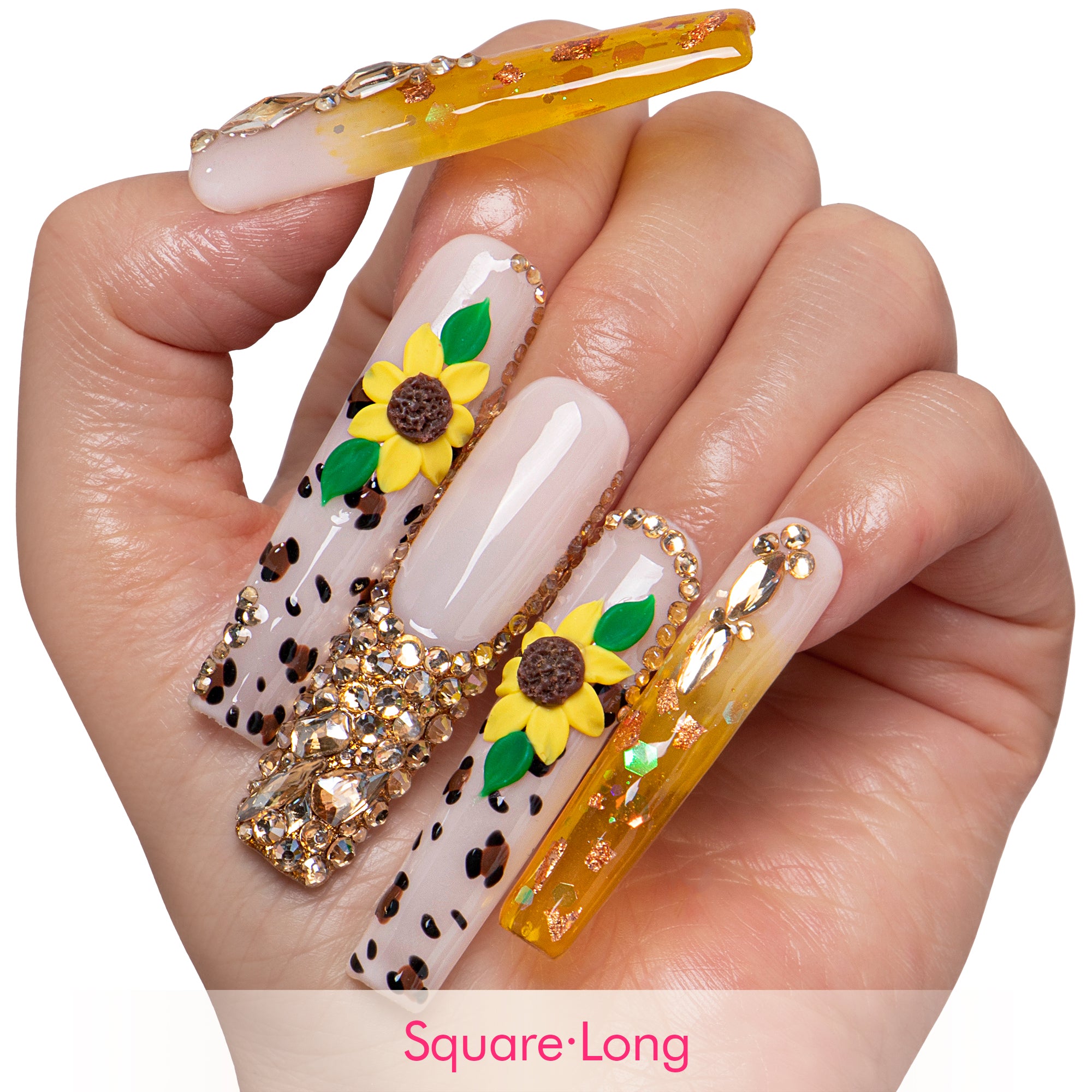 Sunlit Meadow Handmade Nails H924