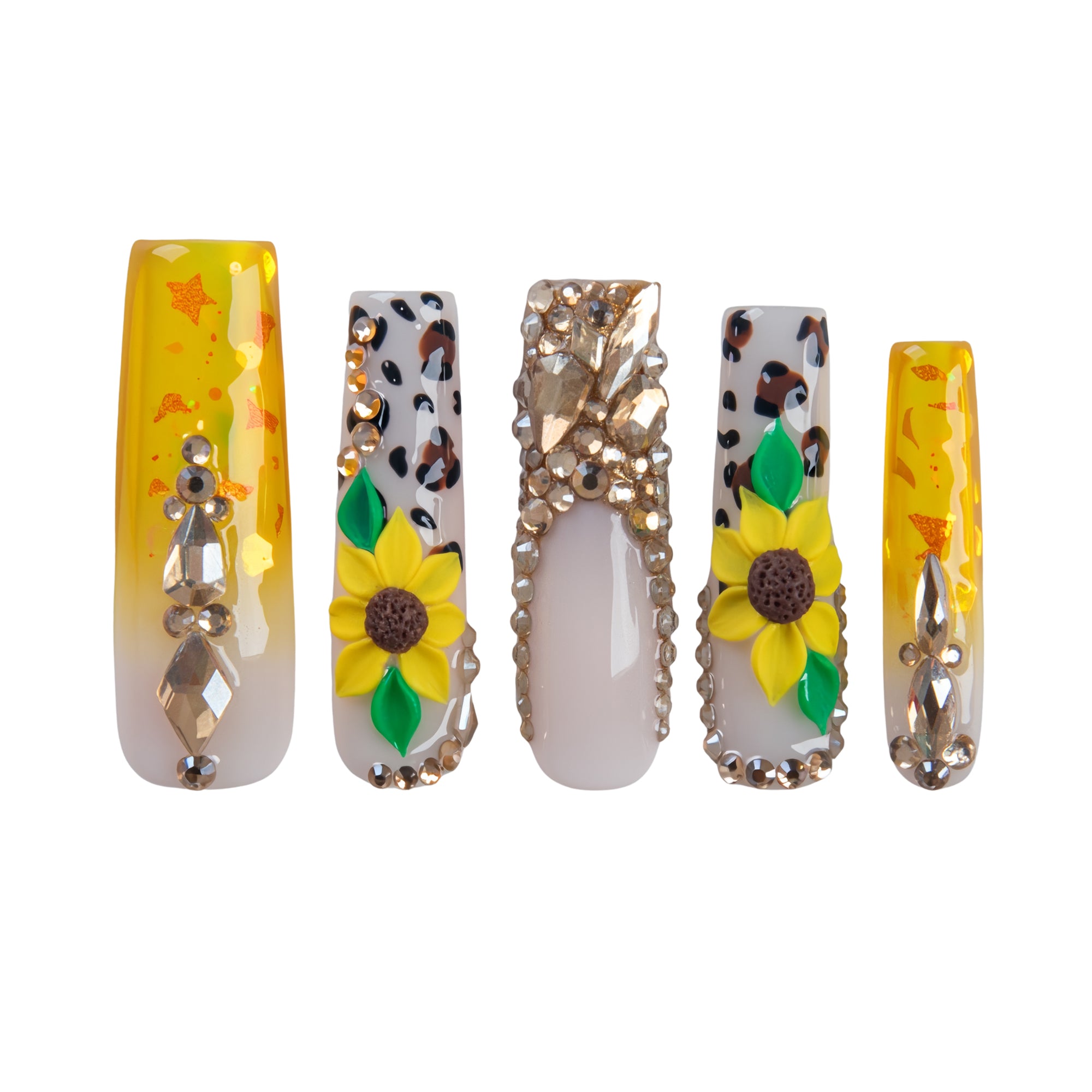 Sunlit Meadow Handmade Nails H924