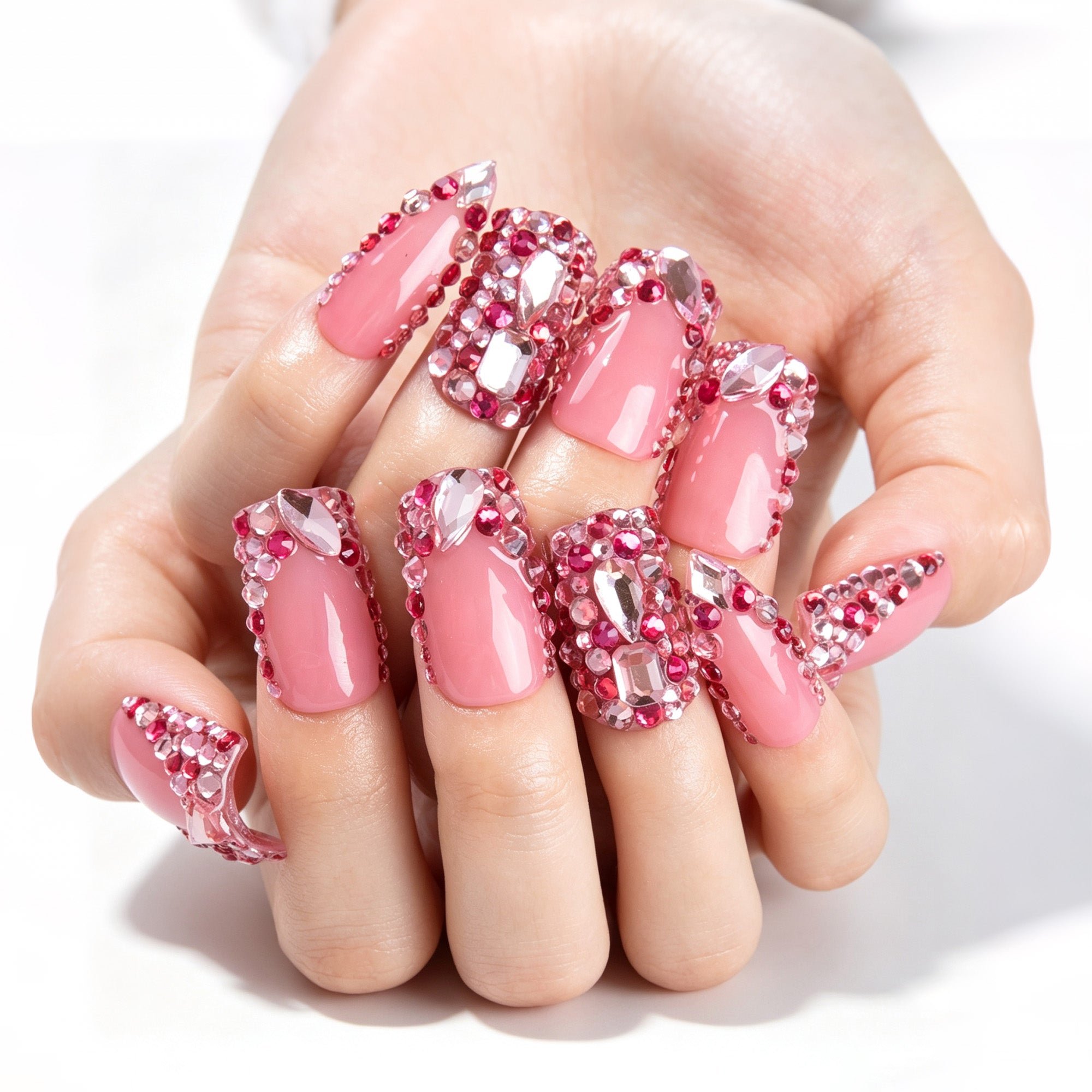 Blush Radiance Handmade Nails H942