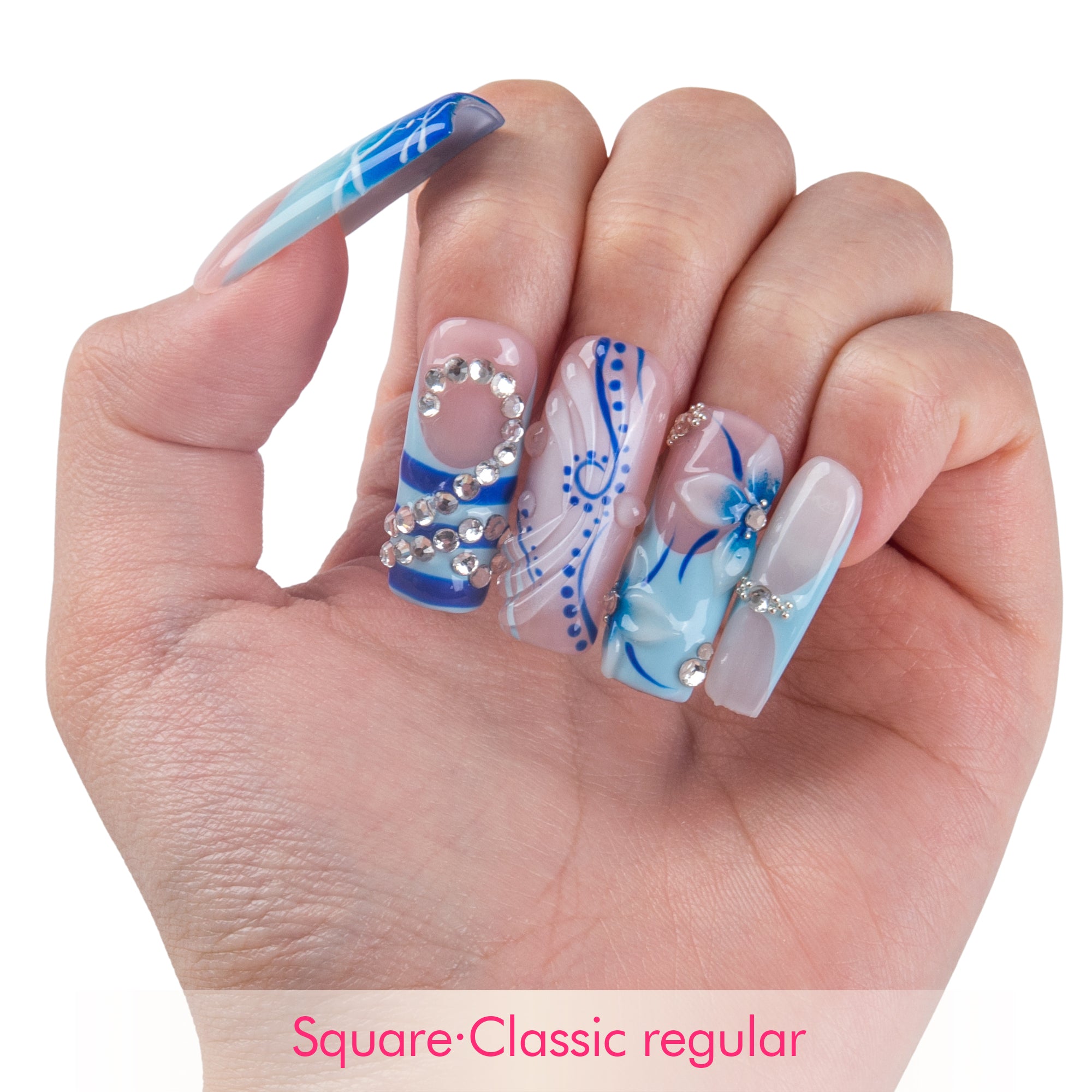 Blue Mirage Handmade Nails H943
