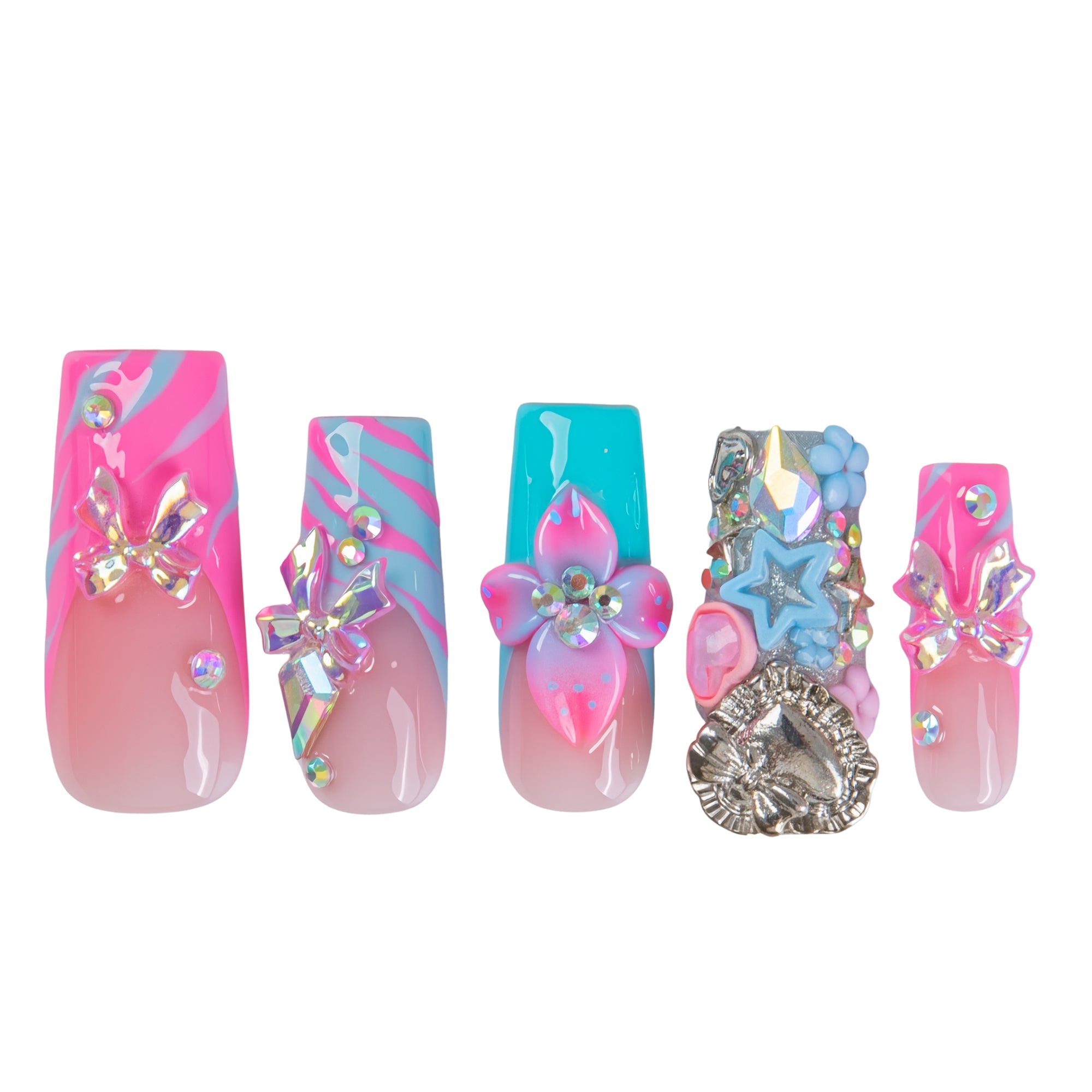 Sweet Cosmos Handmade Nails H944
