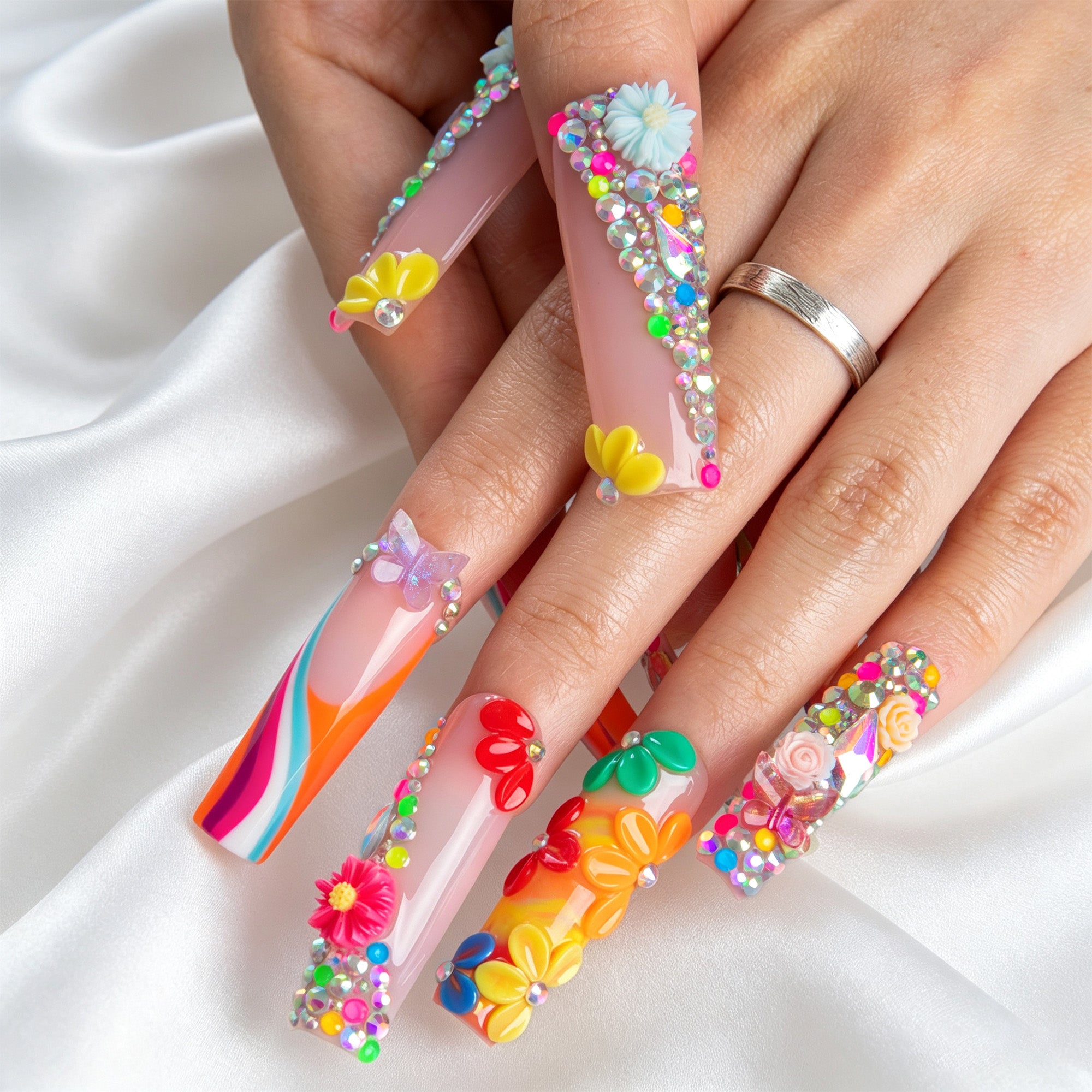 Candy Carnival Handmade Nails H946