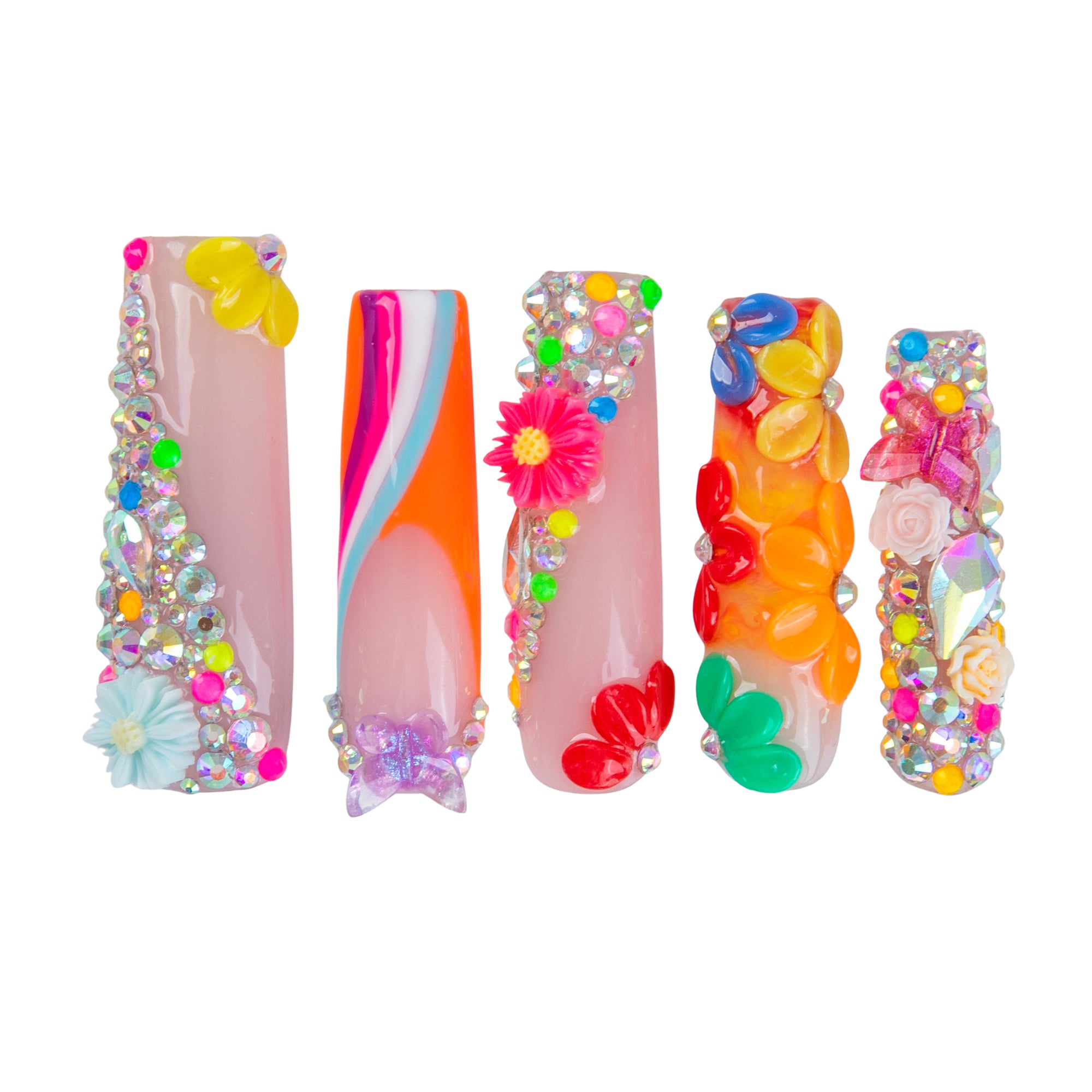 Candy Carnival Handmade Nails H946