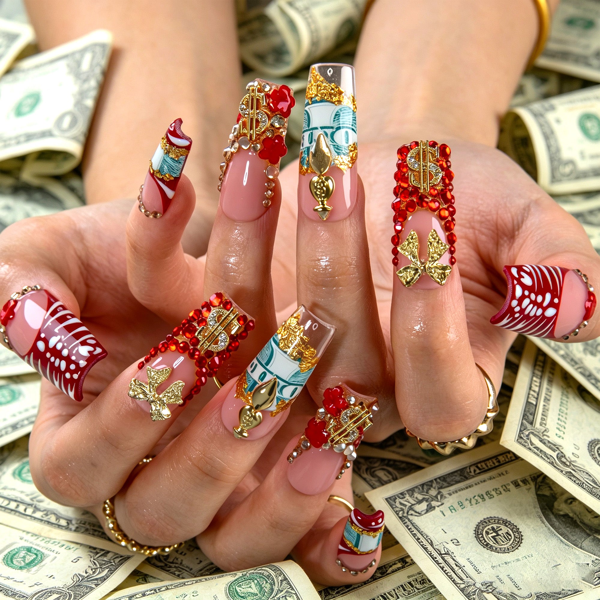 Lucky Treasure Handmade Nails H951