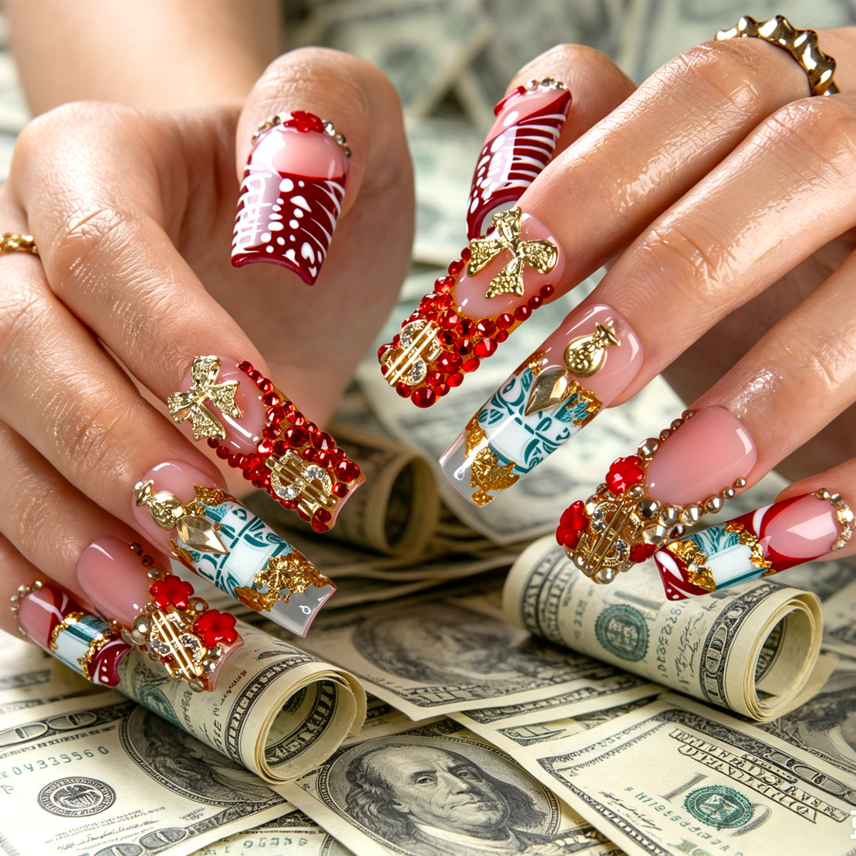 Lucky Treasure Handmade Nails H951