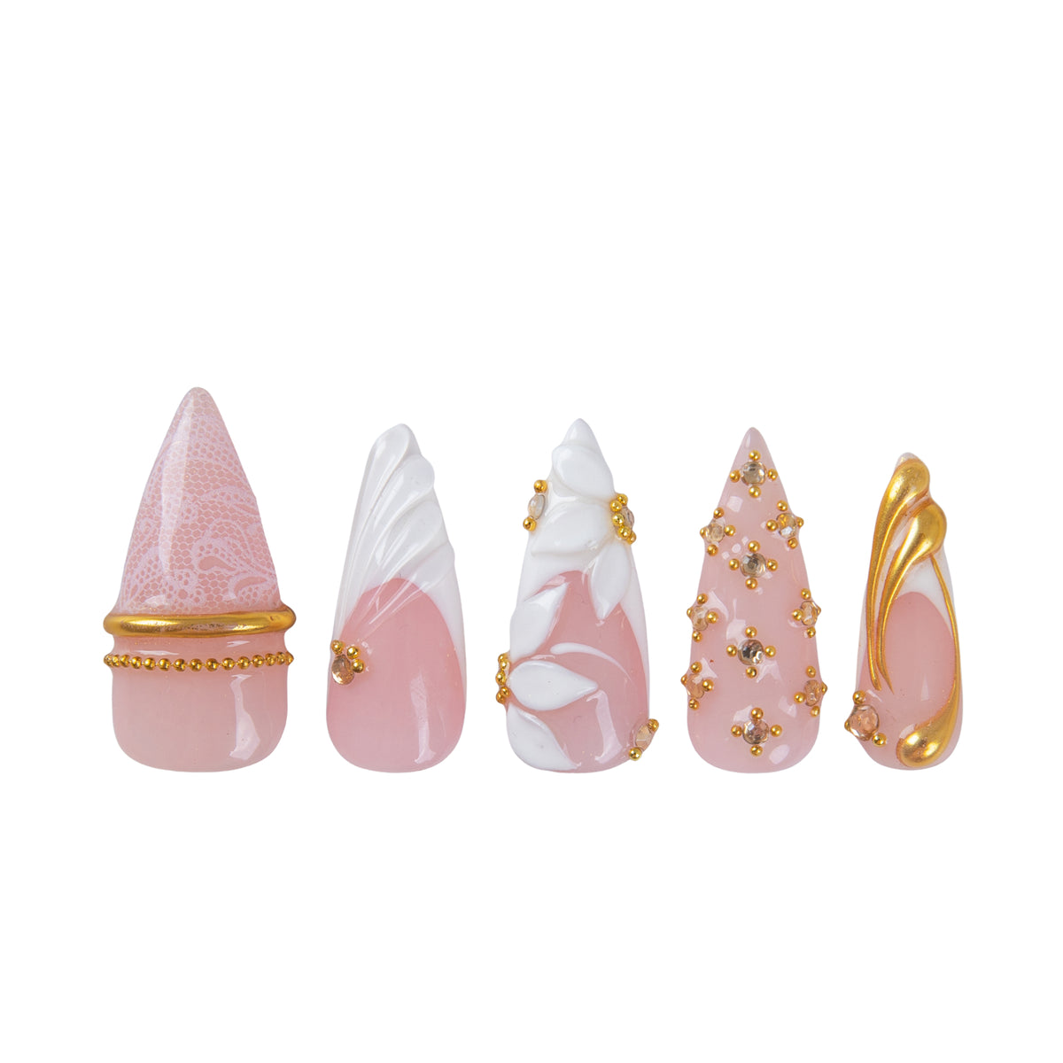 Golden Seraph Handmade Nails H954