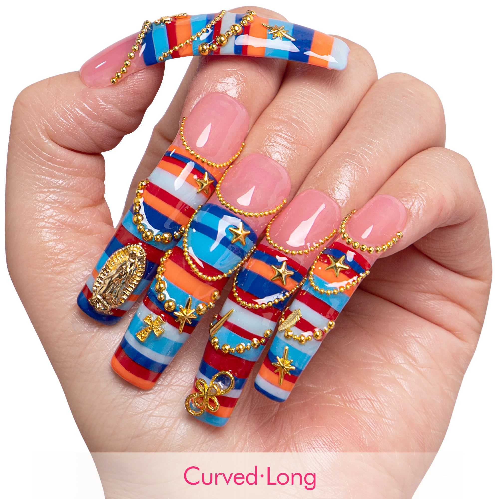 Sicilian Gold Handmade Nails H958
