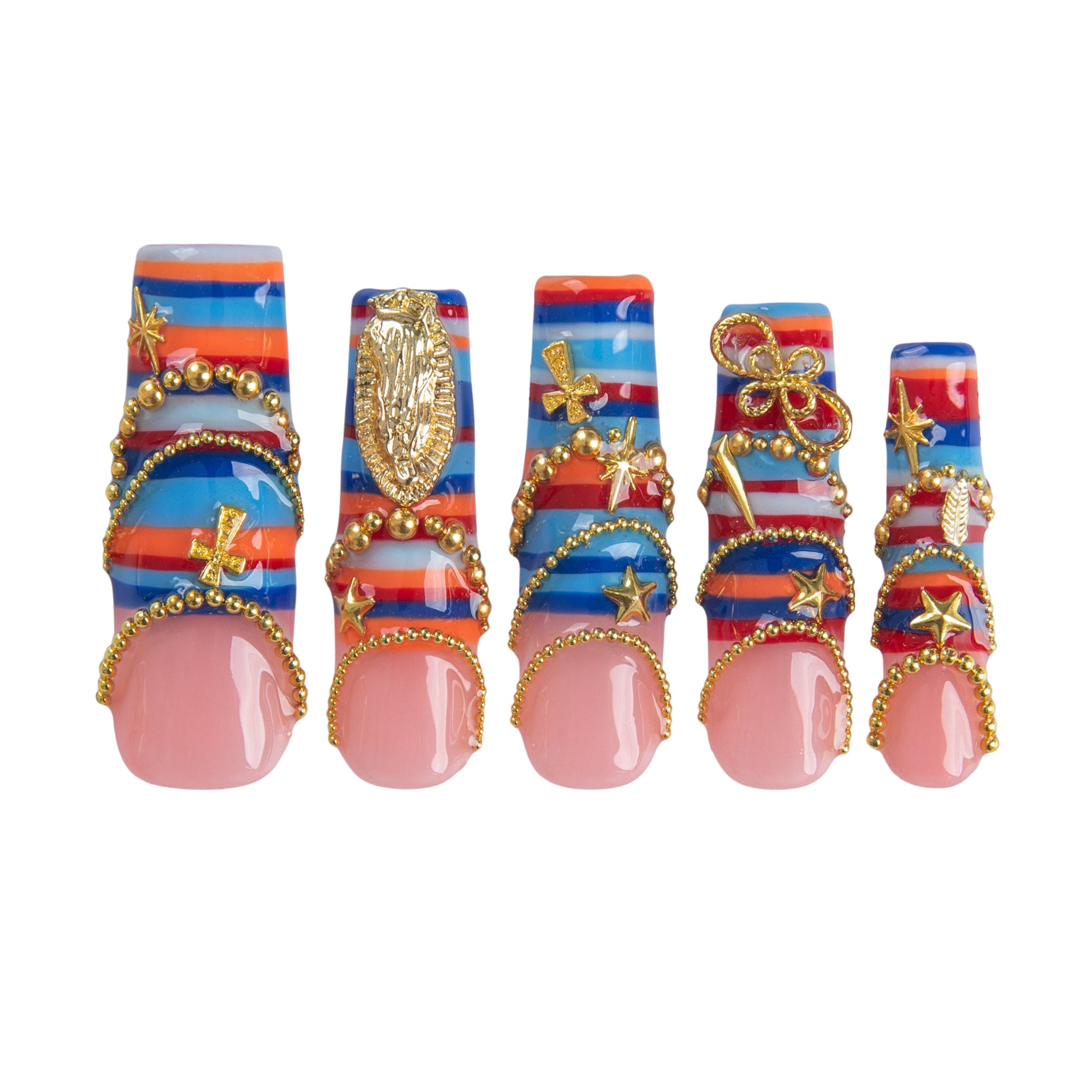 Sicilian Gold Handmade Nails H958