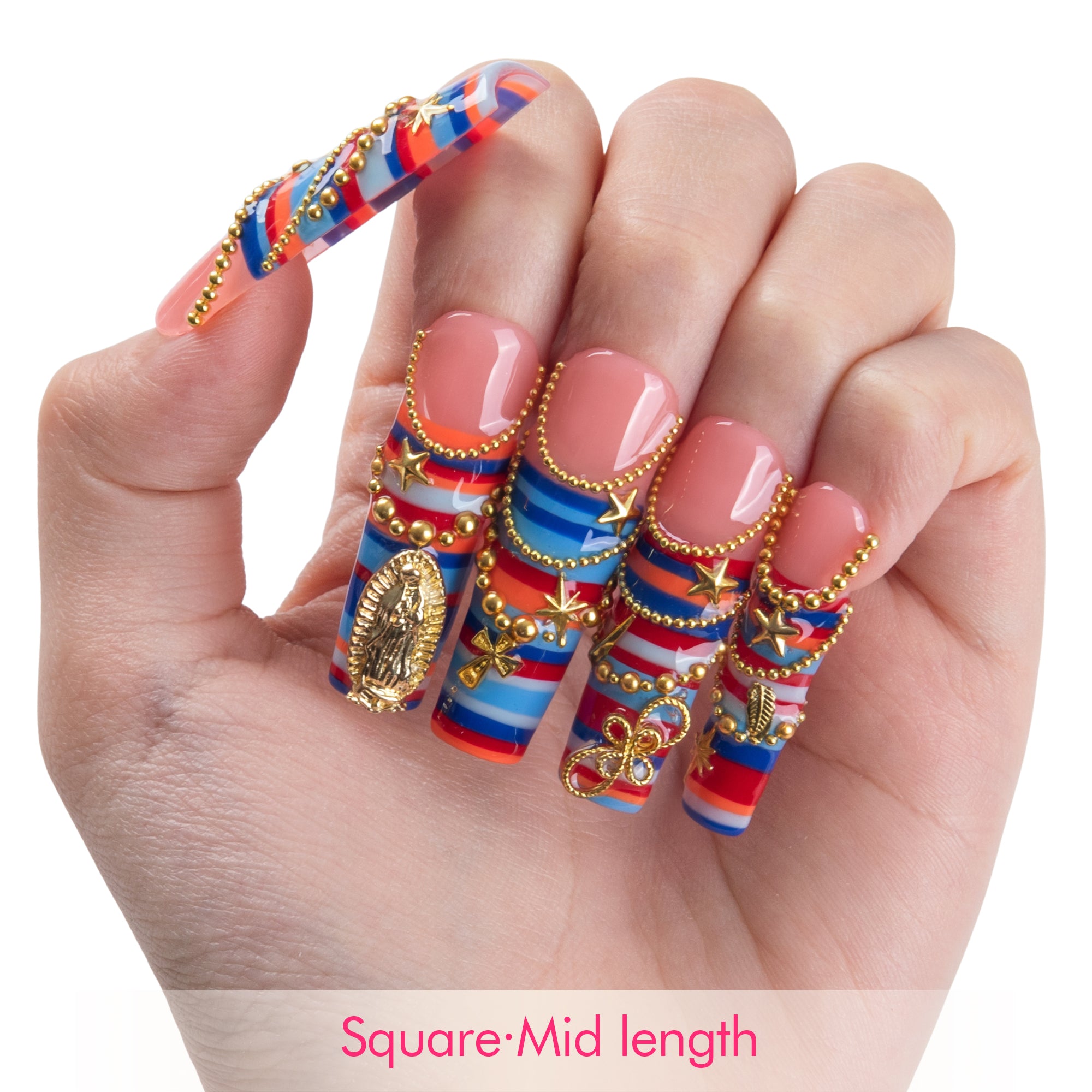 Sicilian Gold Handmade Nails H958