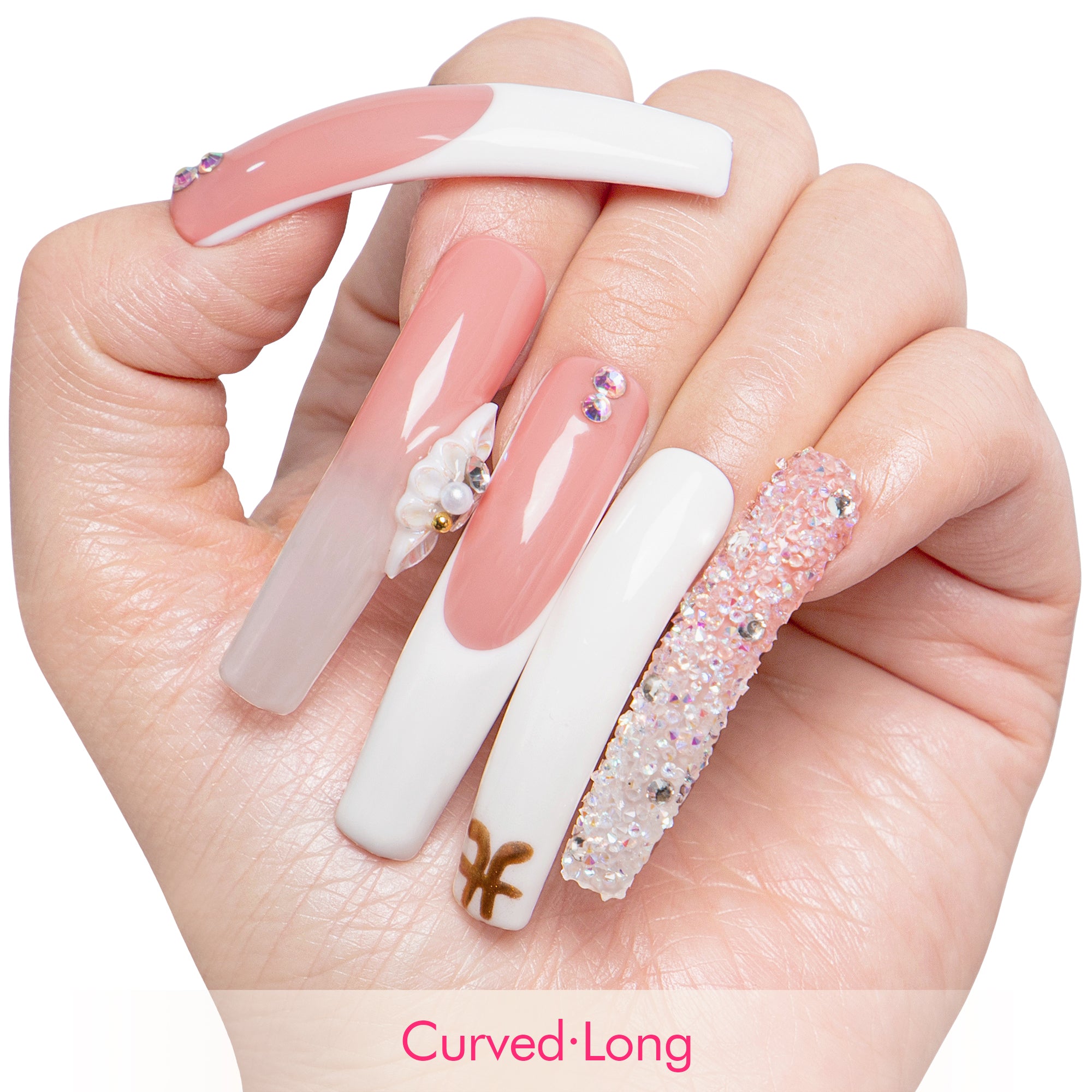 Only You French Tip Handmade Nails H97