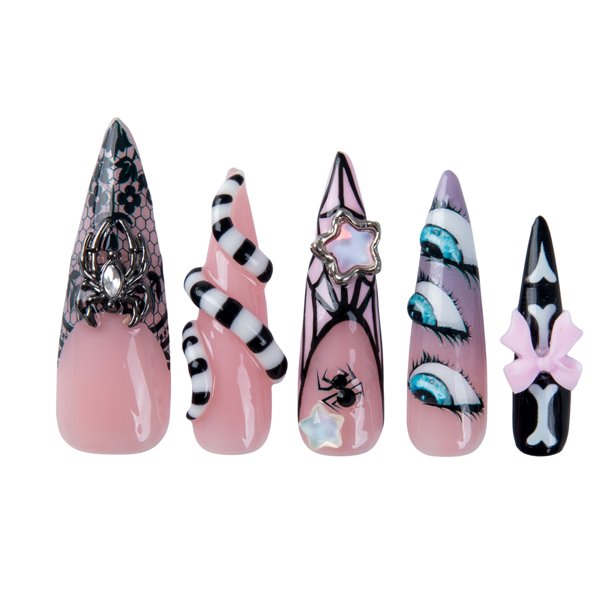 Dark Enchant Handmade Nails H975