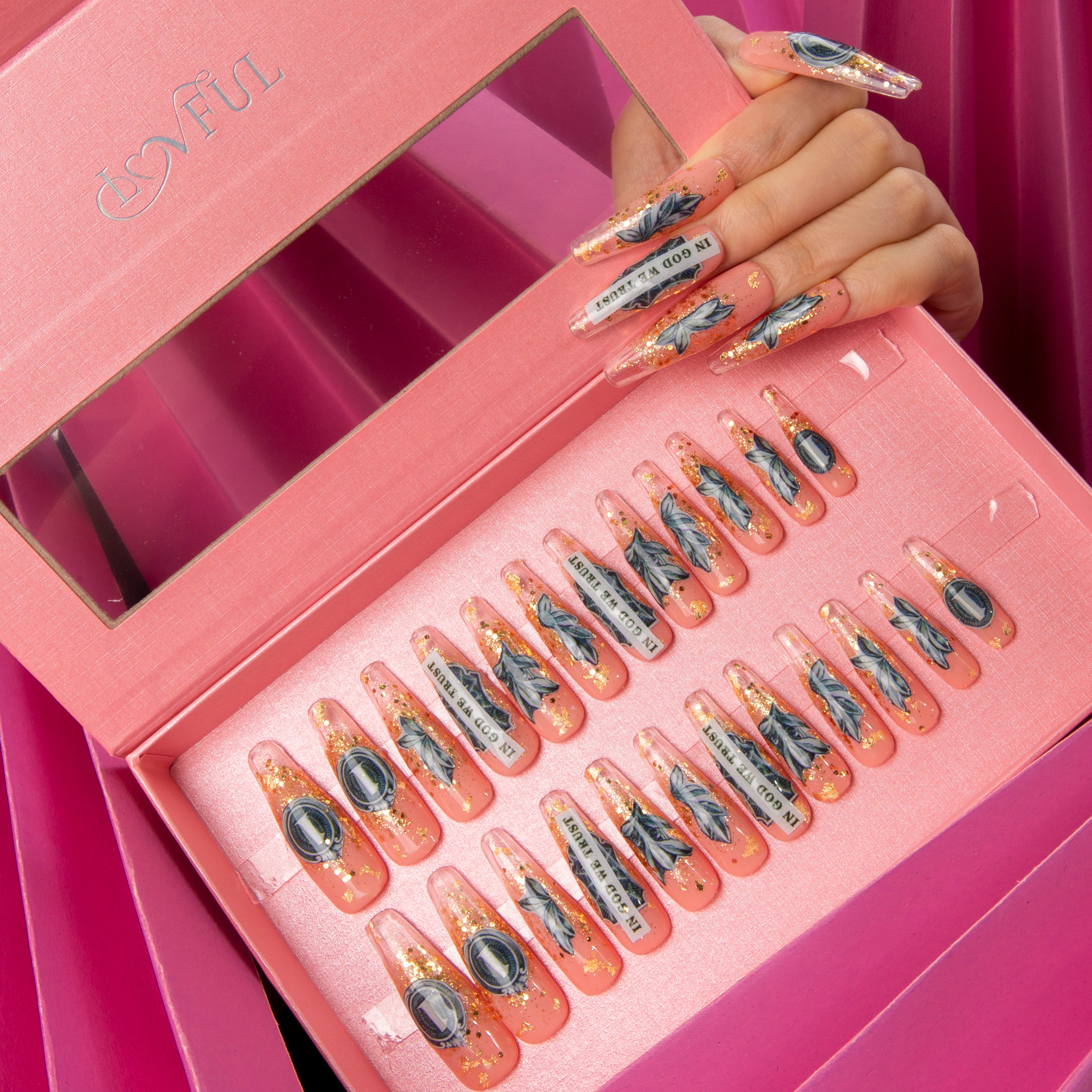 Dollar Handmade Nails 24pcs H98