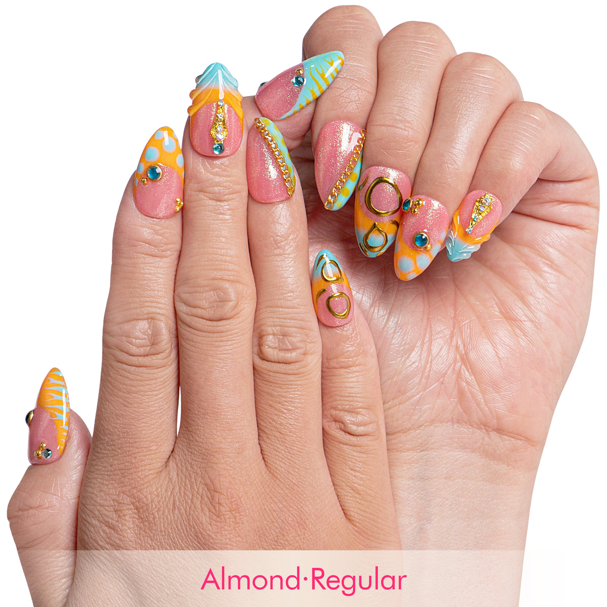 Tropical Mirage Handmade Nails H982