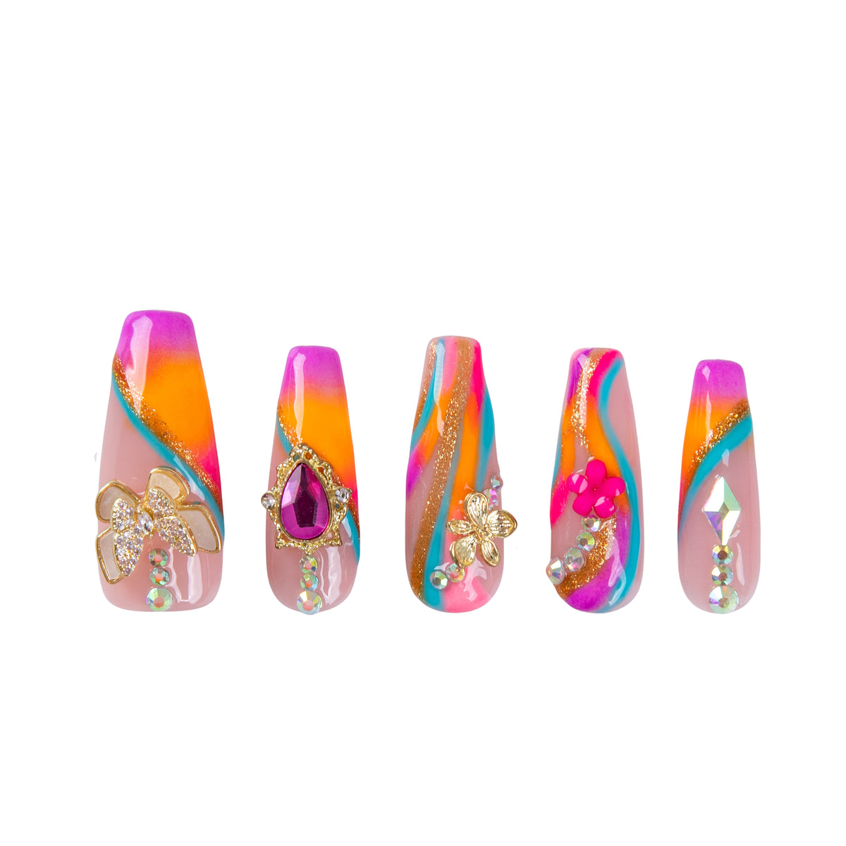 Butterfly Mirage Handmade Nails H983
