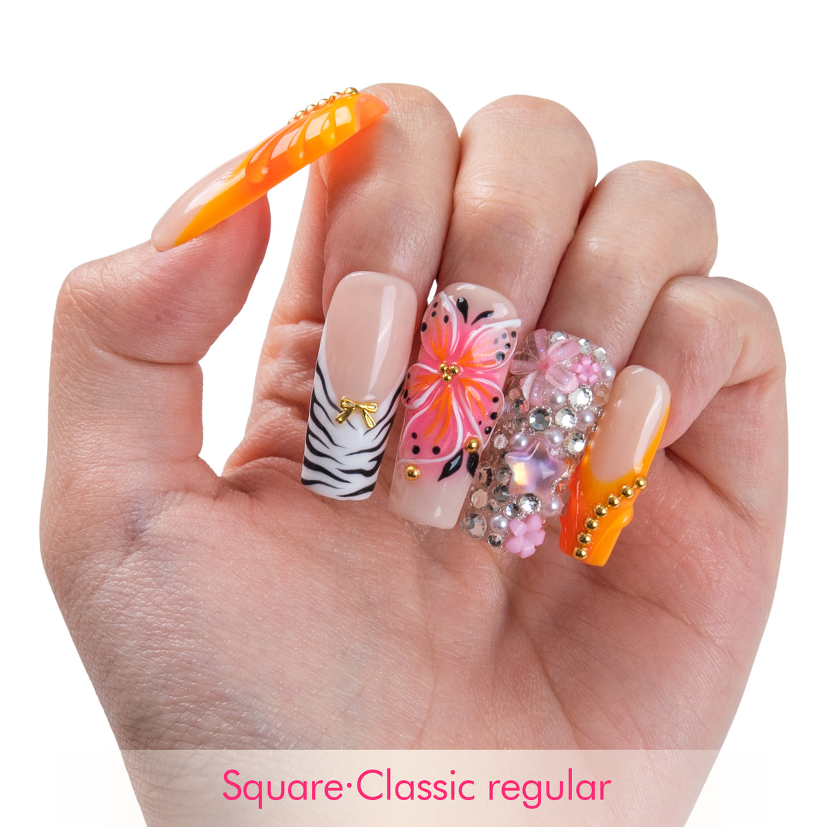 Tangerine Dream Handmade Nails H989