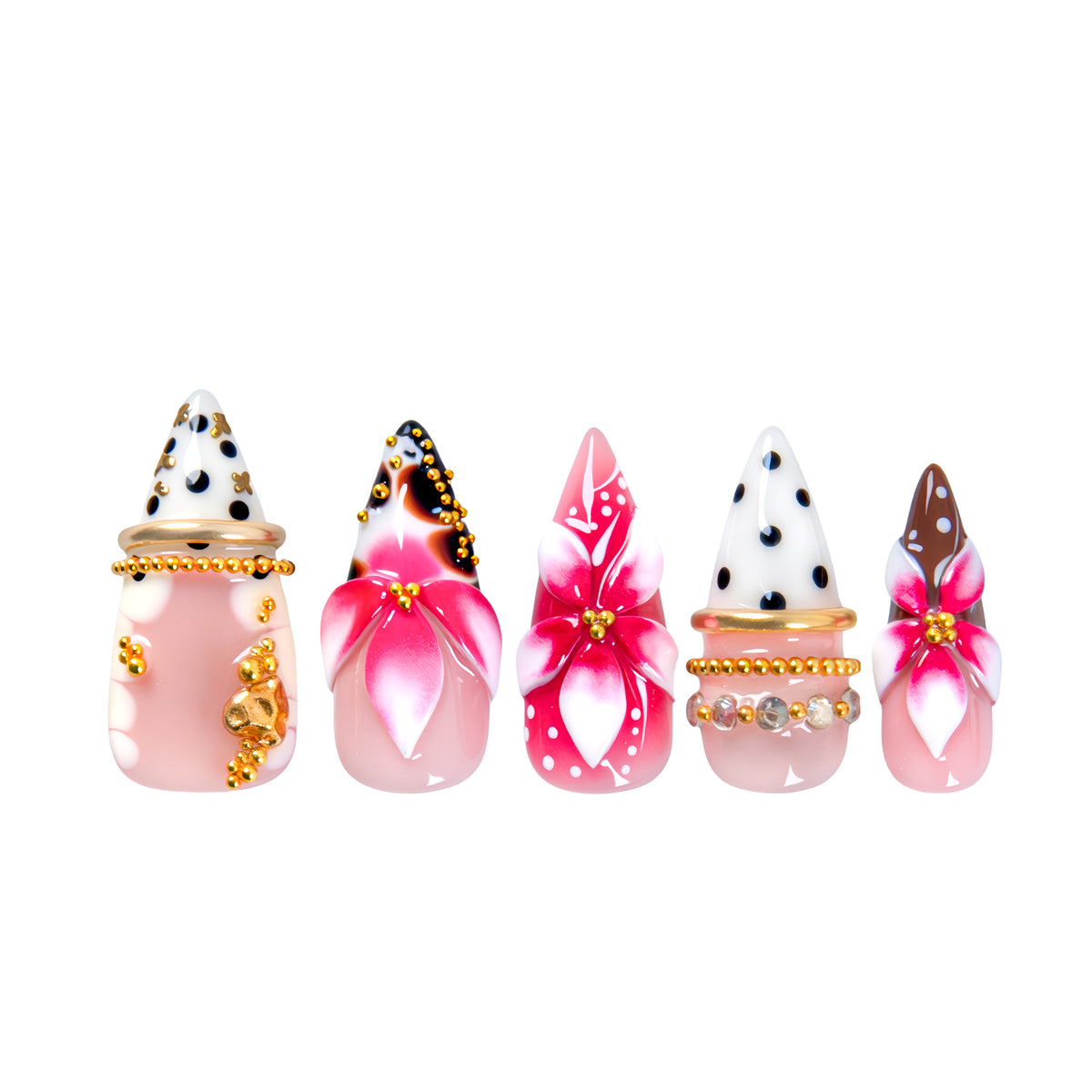 Rosy Magnolia Handmade Nails H990