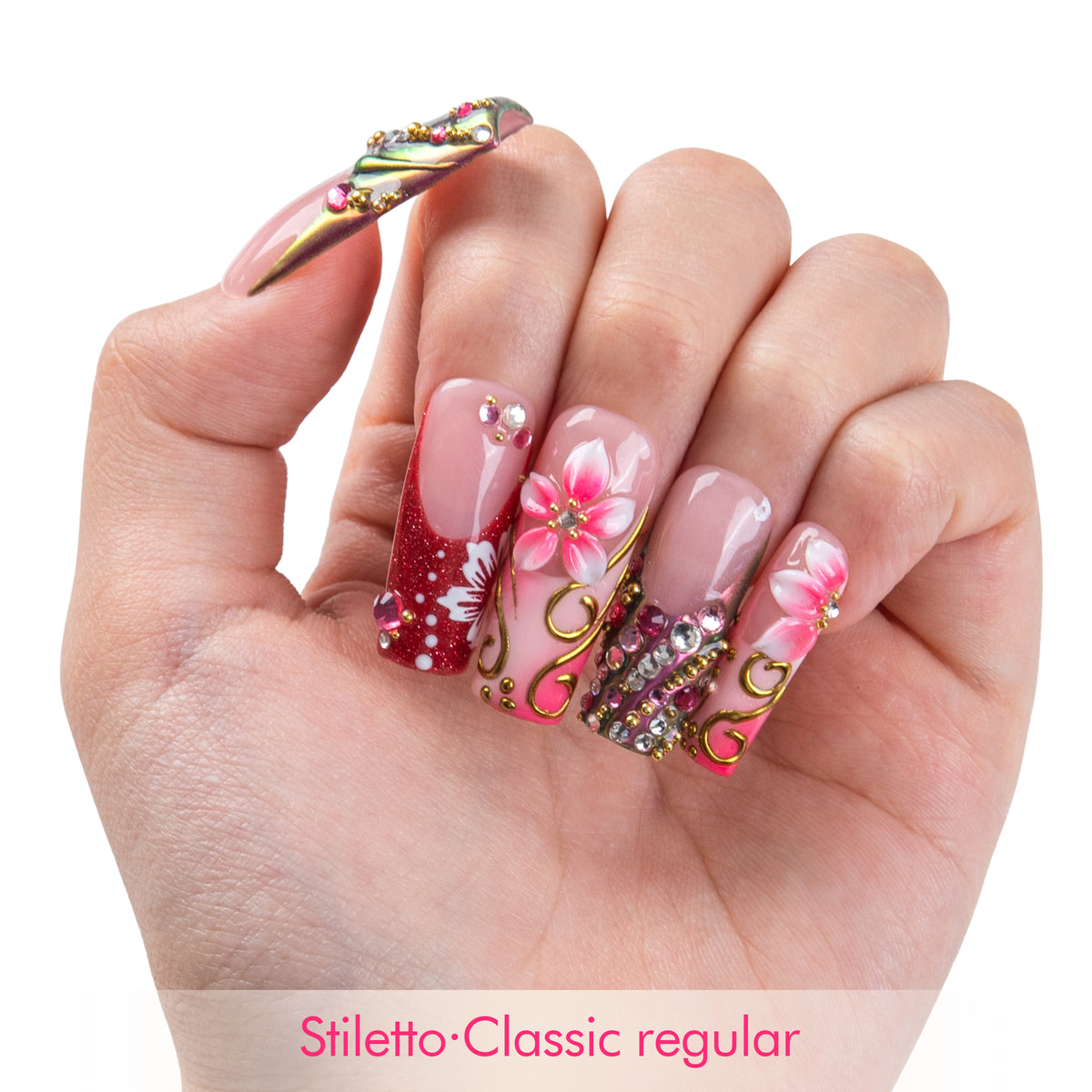 Floral Desire Handmade Nails H996