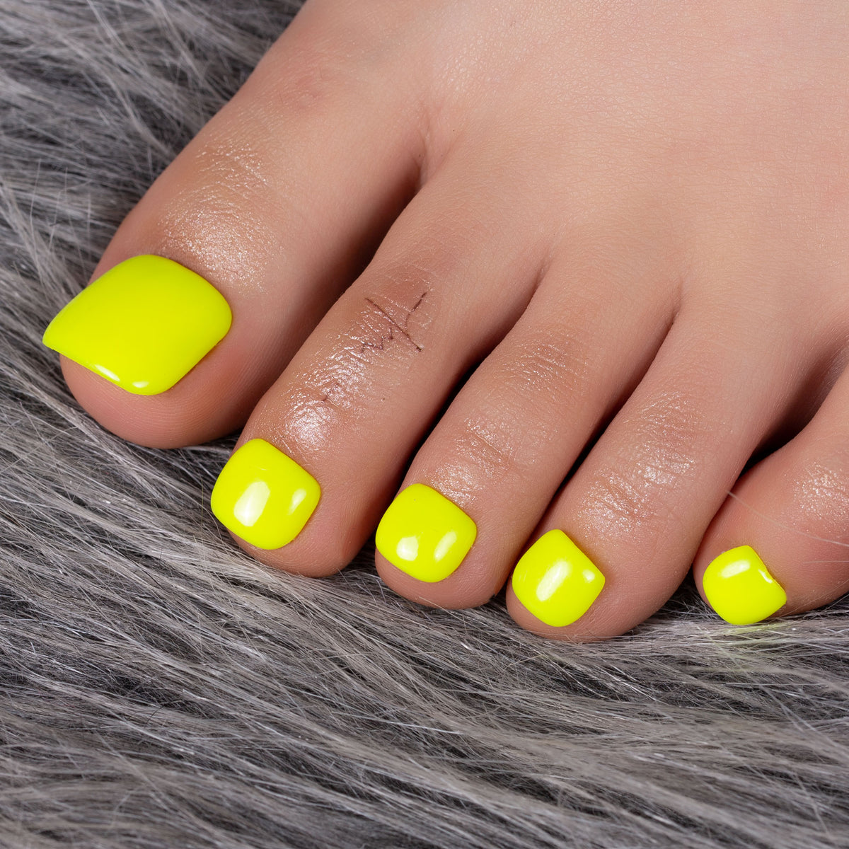 Sour Lemon T423 Toe Nails - 20Pcs Free Size
